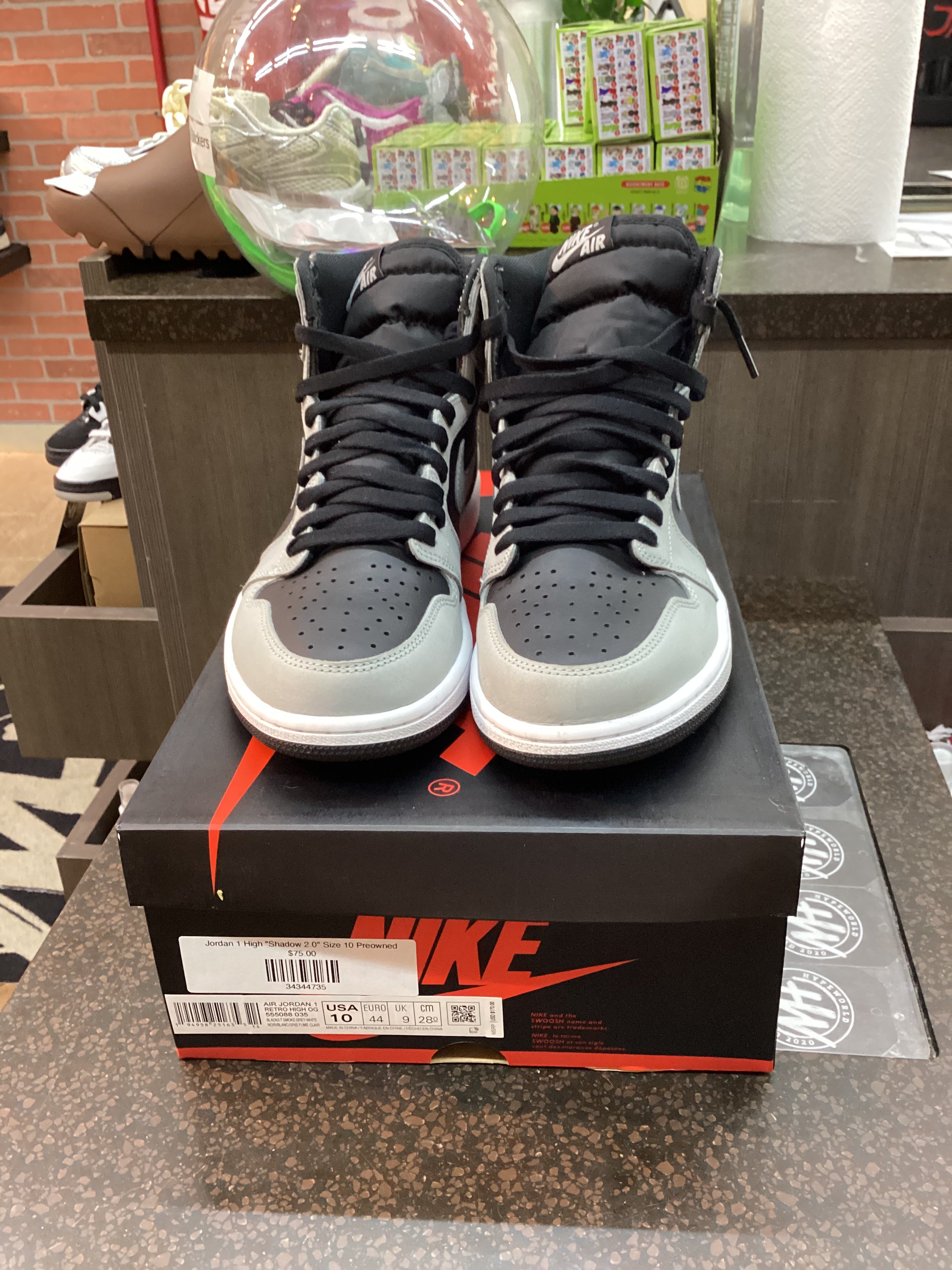 Jordan 1 High "Shadow 2.0" Size 10 Preowned