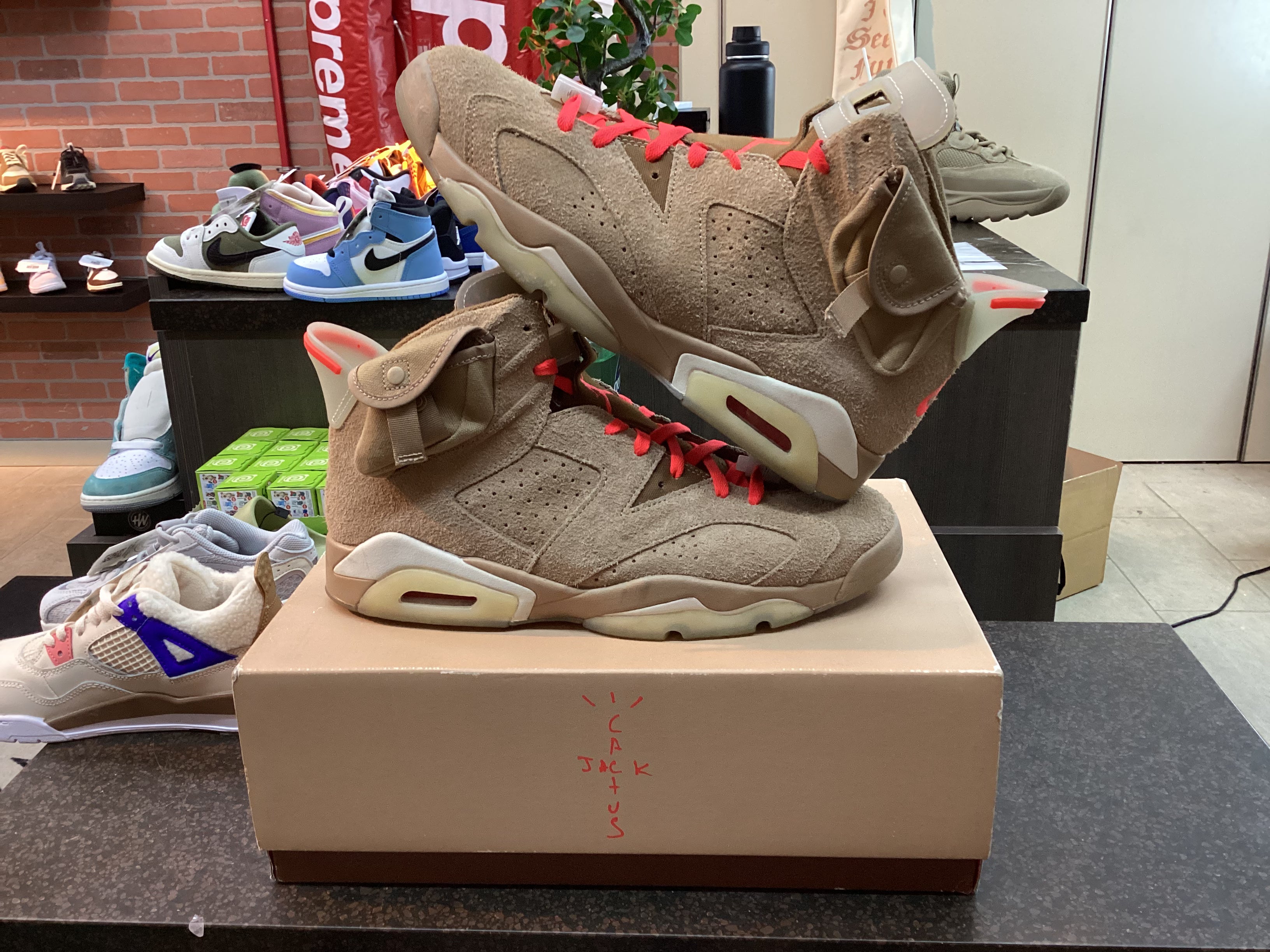 Jordan 6 x Travis Scott “British Khaki” Size 12 Preowned