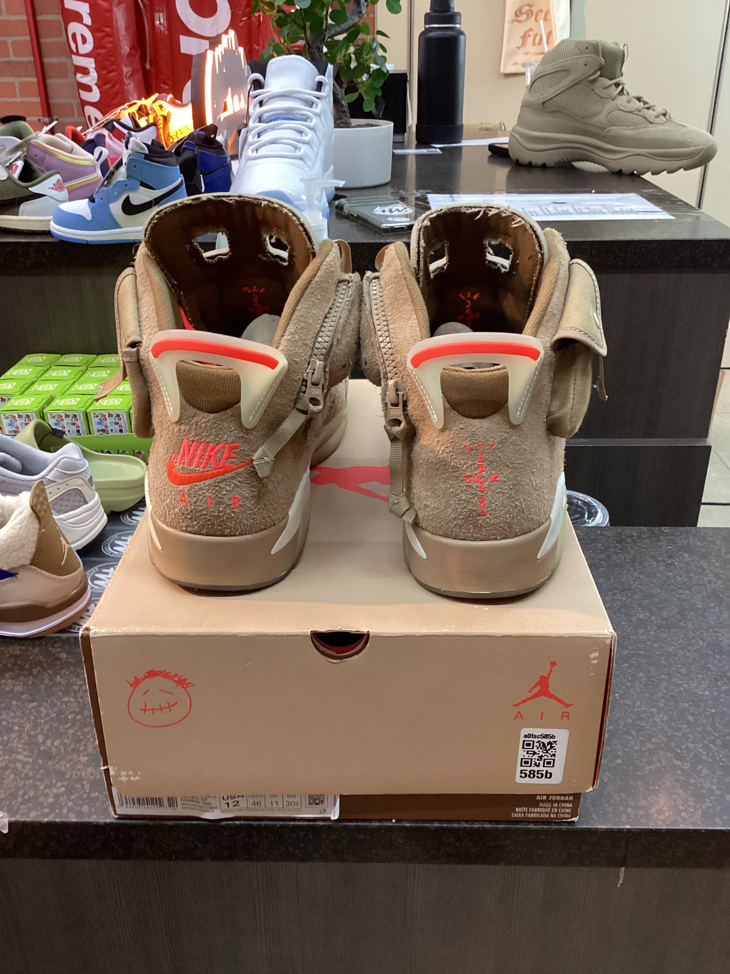 Jordan 6 x Travis Scott “British Khaki” Size 12 Preowned
