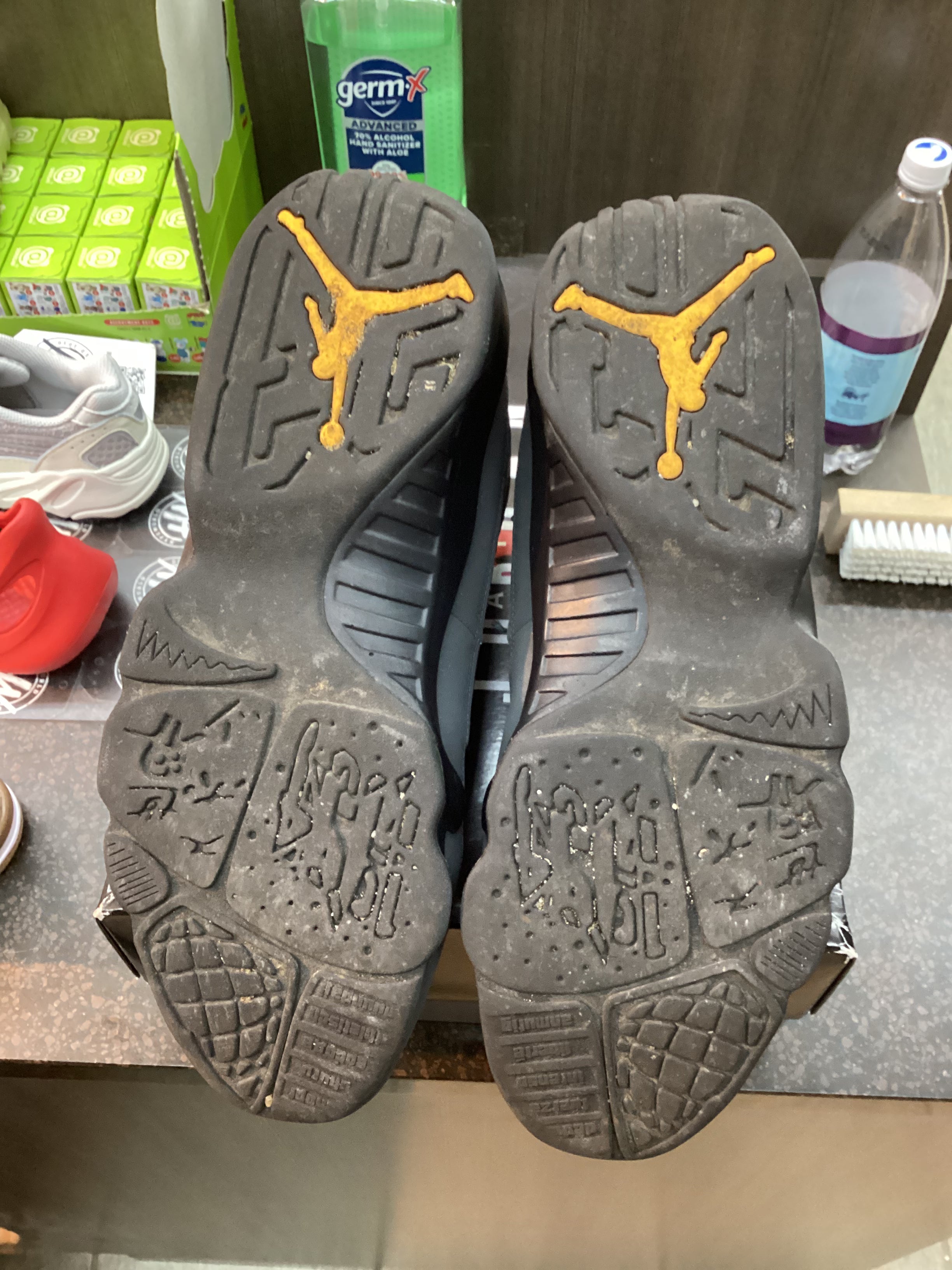 Jordan 9 “Dark Charcoal University Gold” Size 12 Preowned