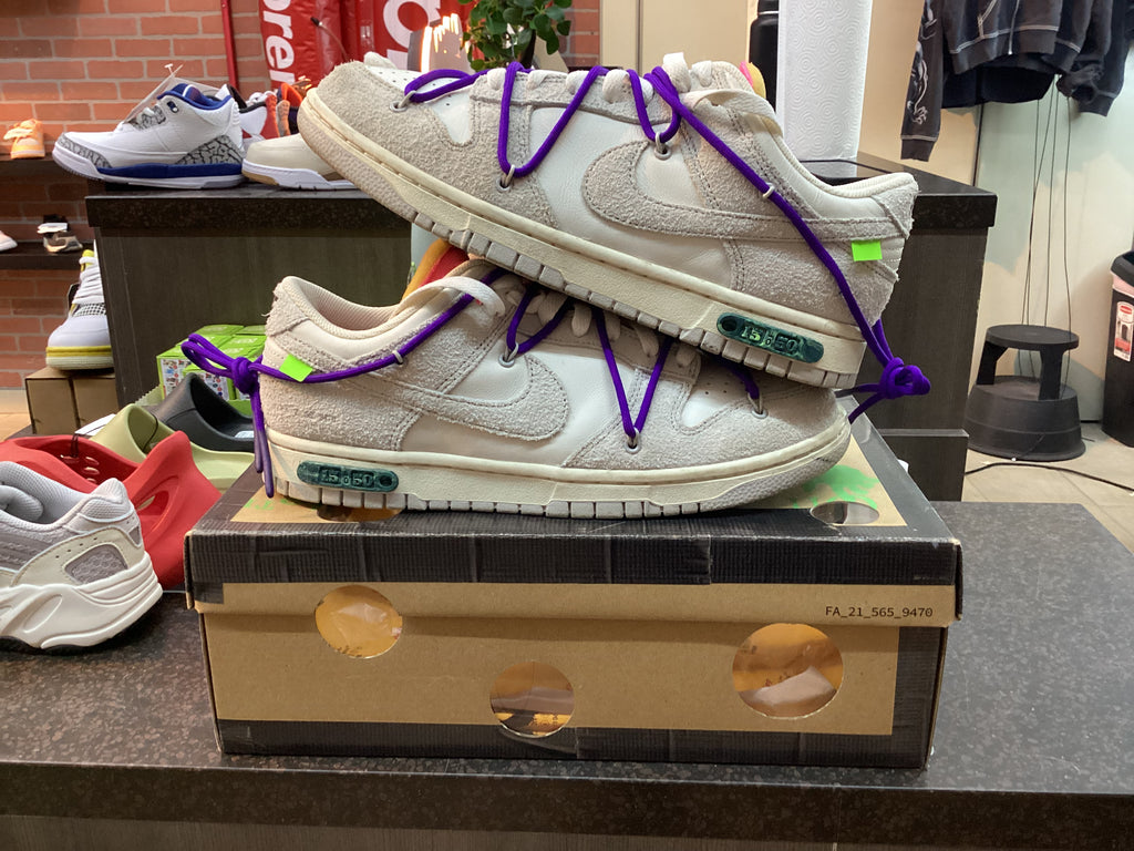 Nike Dunk Low “Off-White Lot 15” Size 9.5 Preowned