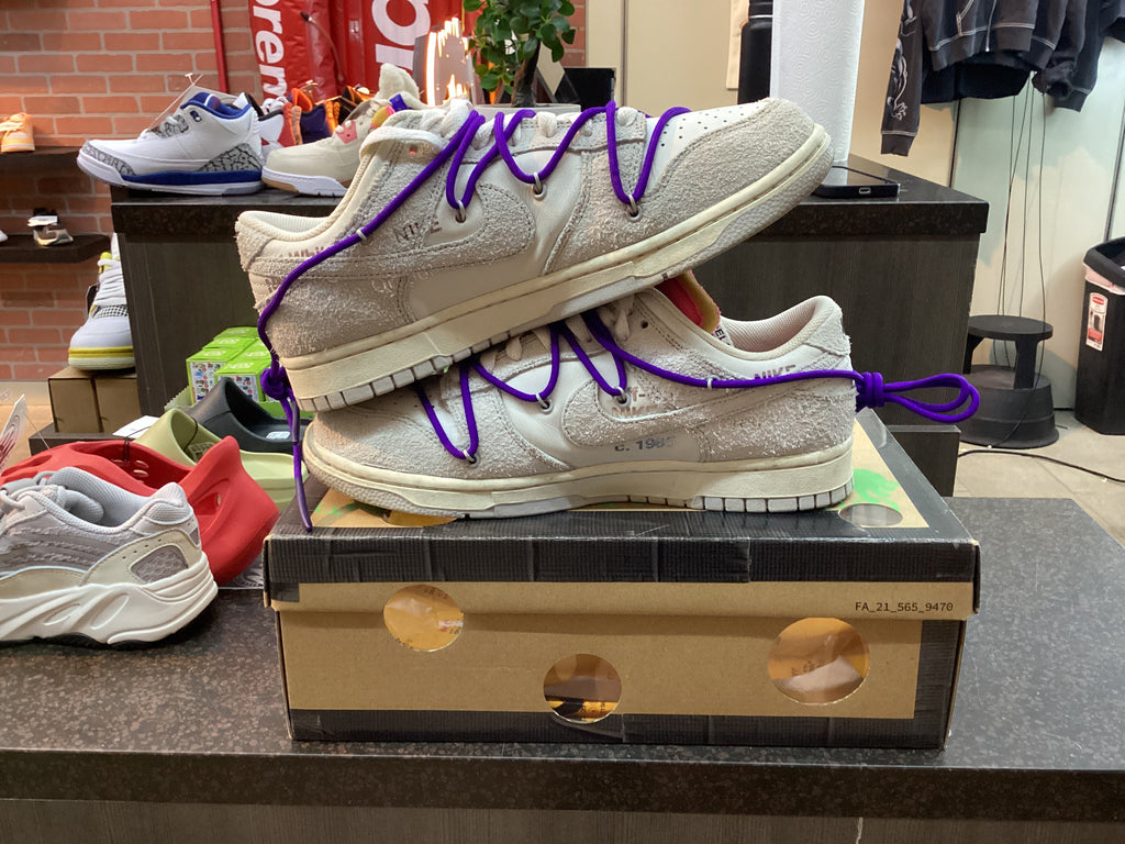 Nike Dunk Low “Off-White Lot 15” Size 9.5 Preowned