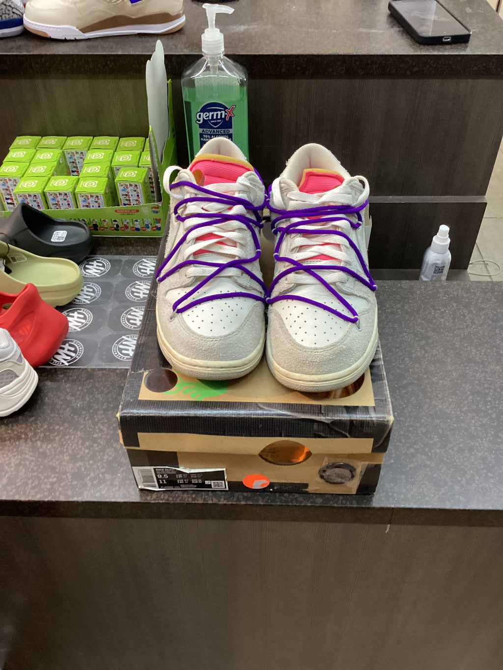 Nike Dunk Low “Off-White Lot 15” Size 9.5 Preowned