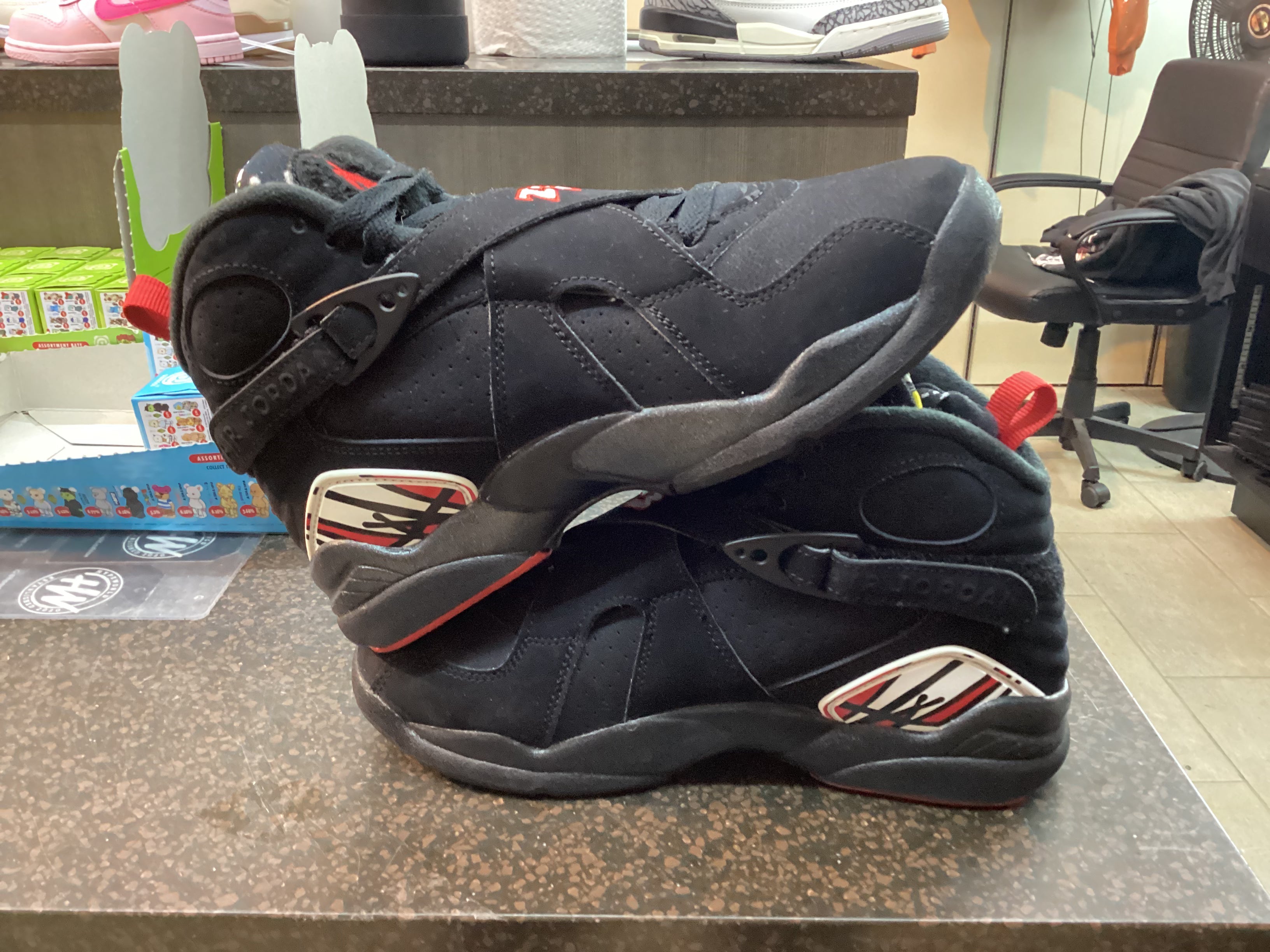 Jordan 8 “Playoffs” (2023) Size 4Y Preowned No Box