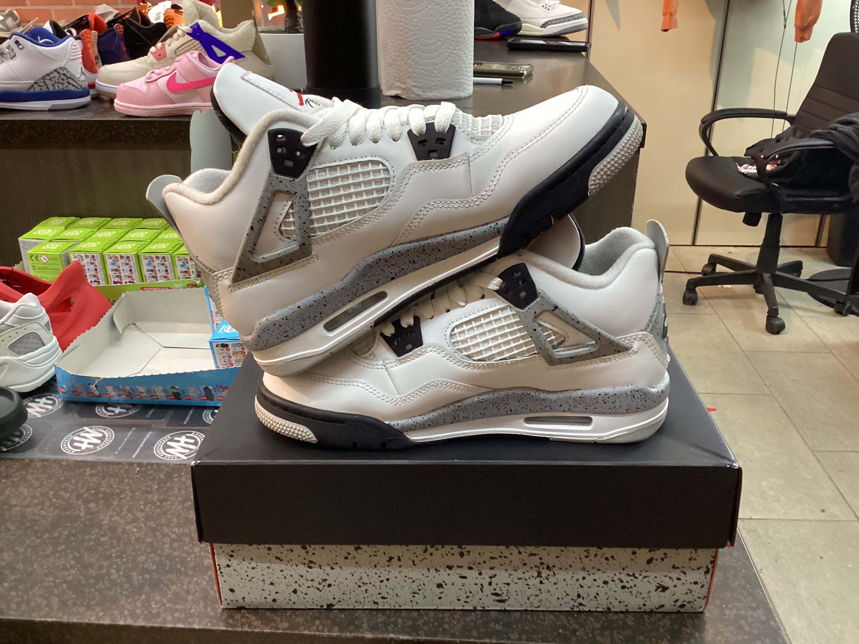 Jordan 4 “White Cement” (2025) Size 5.5Y Preowned