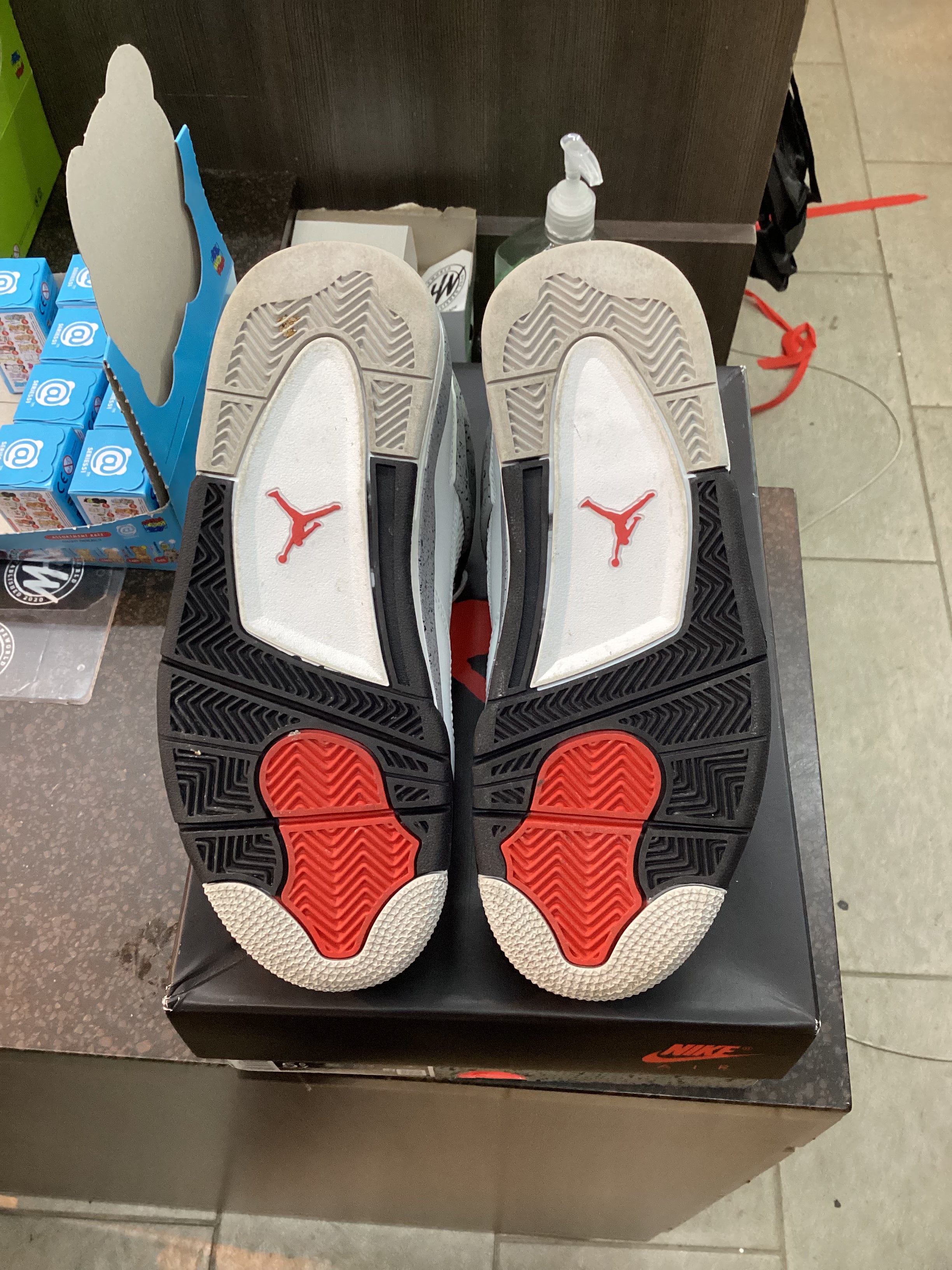 Jordan 4 “White Cement” (2025) Size 5.5Y Preowned
