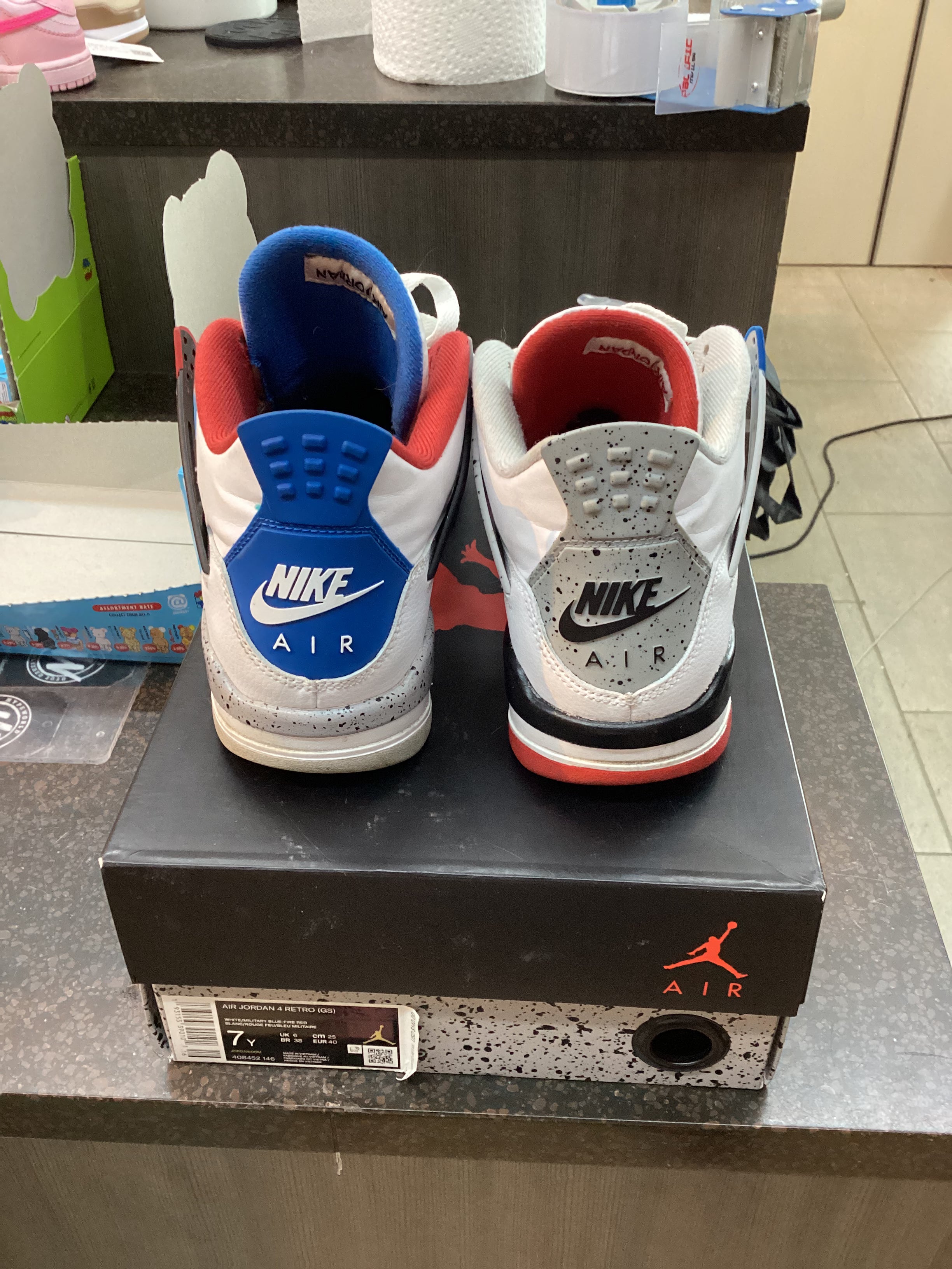 Jordan 4 “What The 4” Size 7Y Preowned