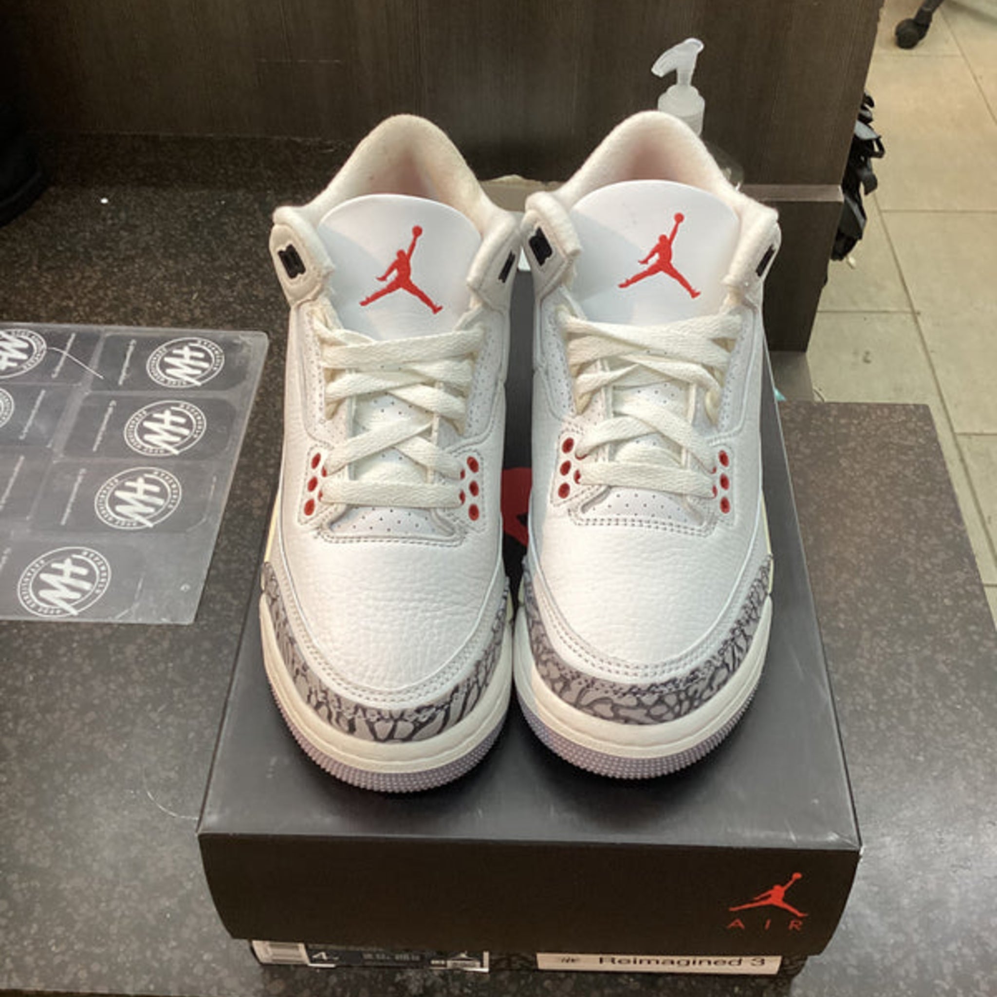 Jordan 3 “White Cement Reimagined” New with Defects