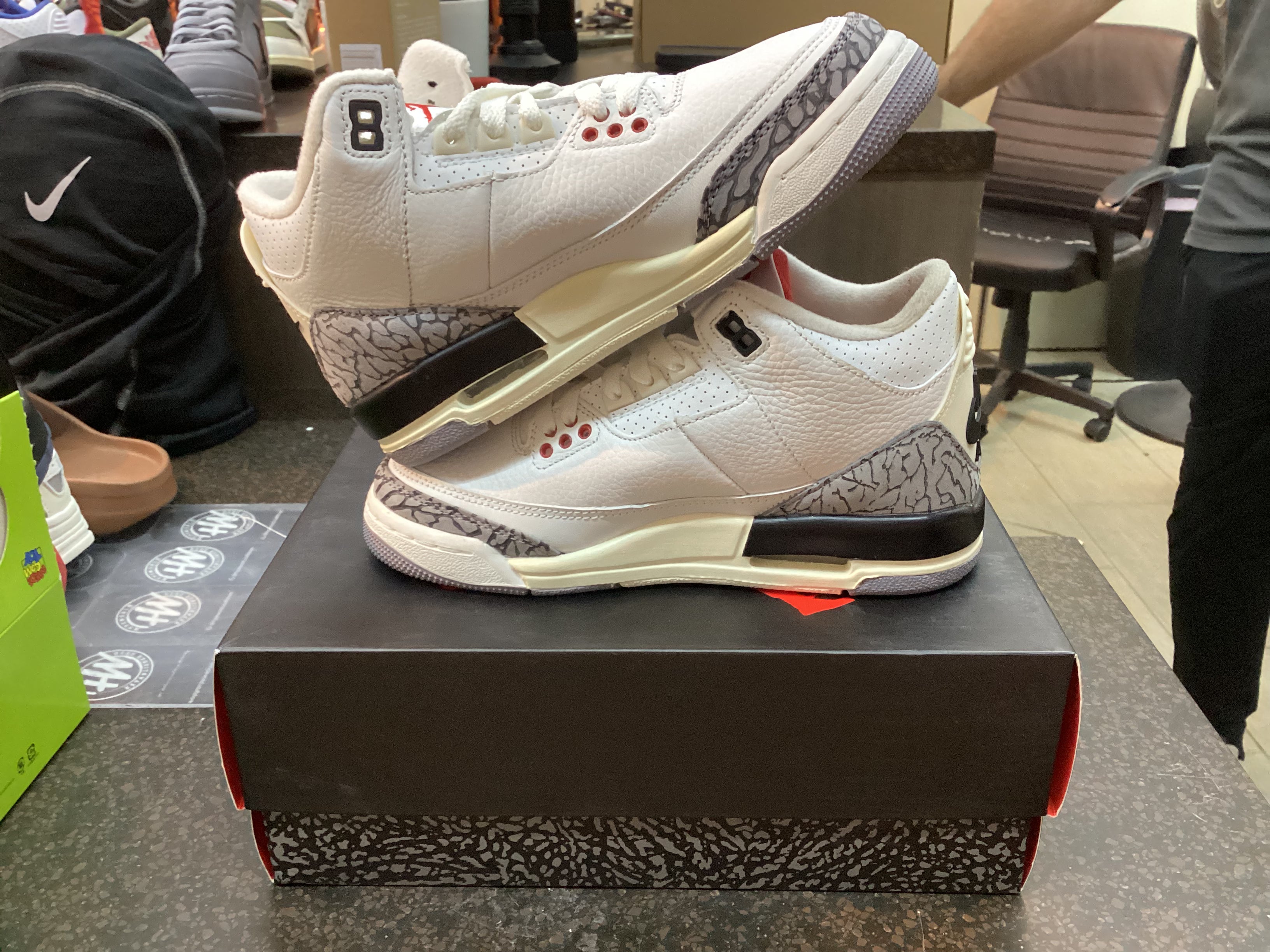 Jordan 3 “White Cement Reimagined” Preowned Size 4Y