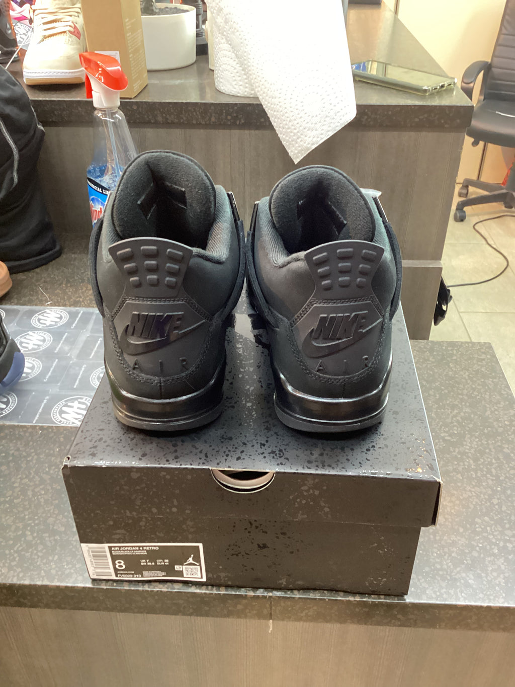 Jordan 4 “Black Cat 2025” Size 8 Preowned