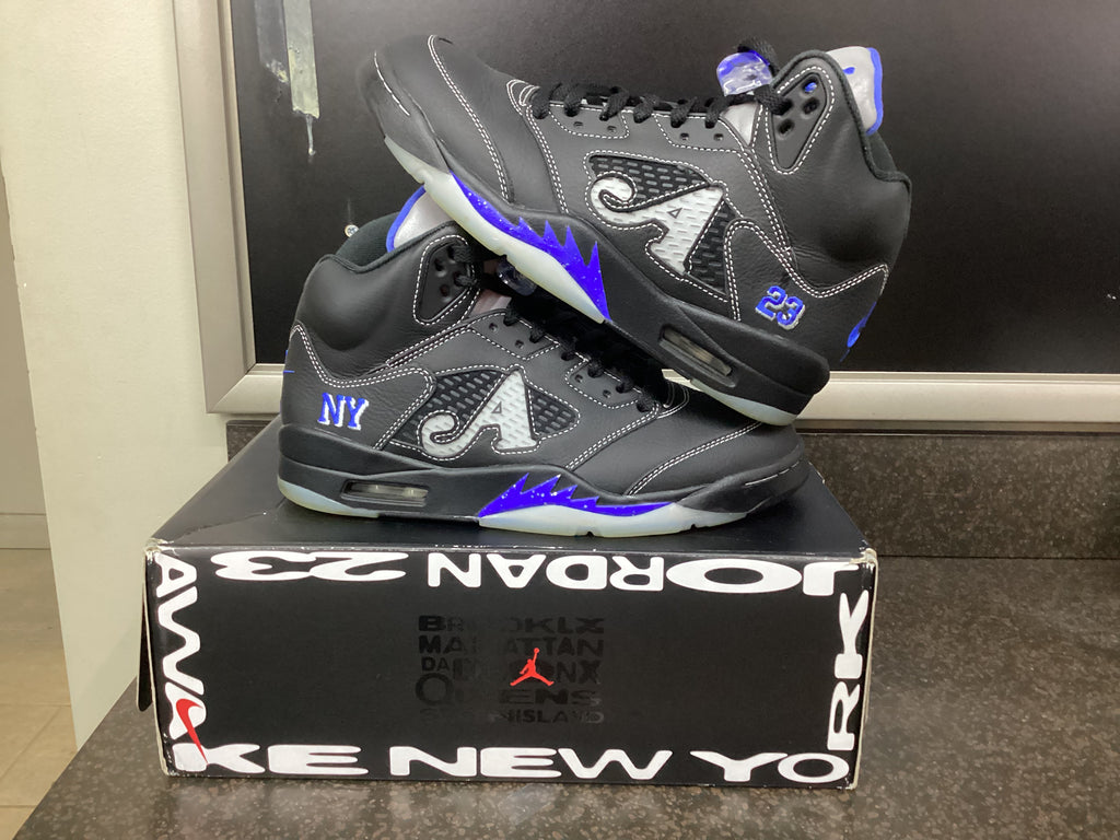 Jordan 5 “Awake NY Black” Size 9 Preowned