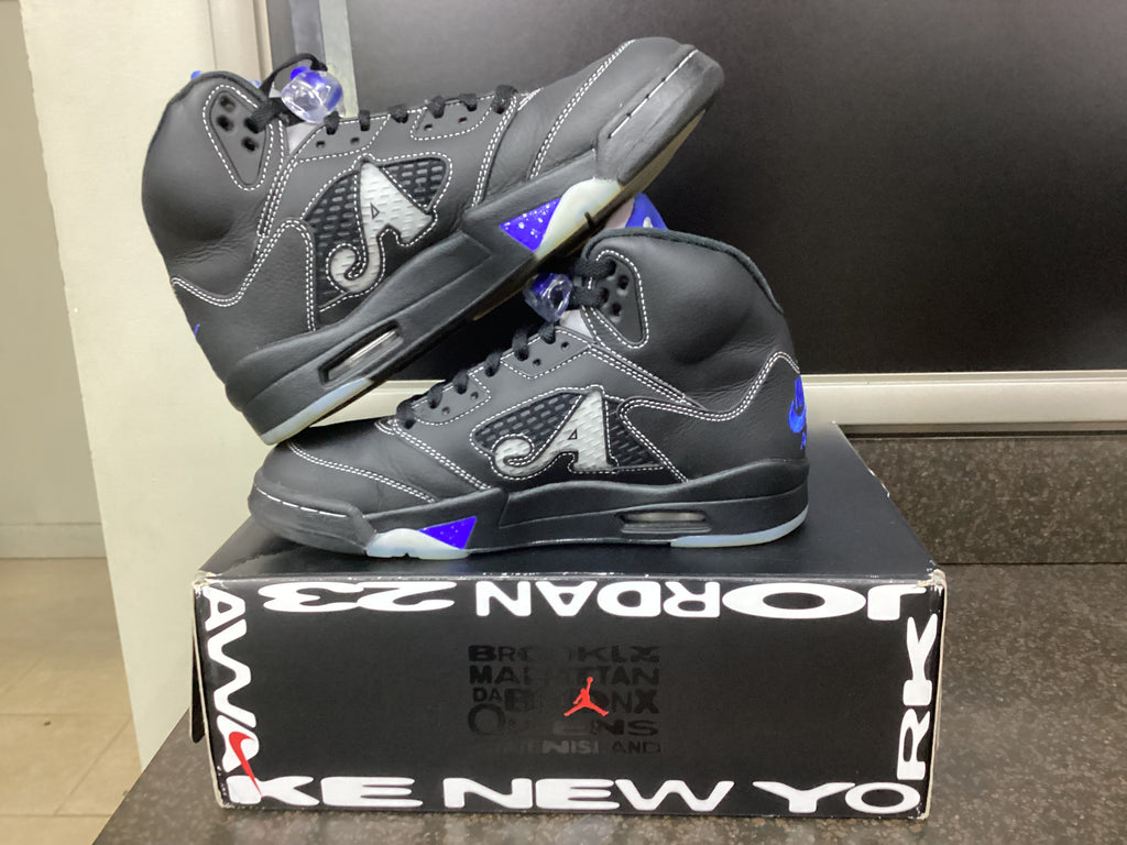 Jordan 5 “Awake NY Black” Size 9 Preowned