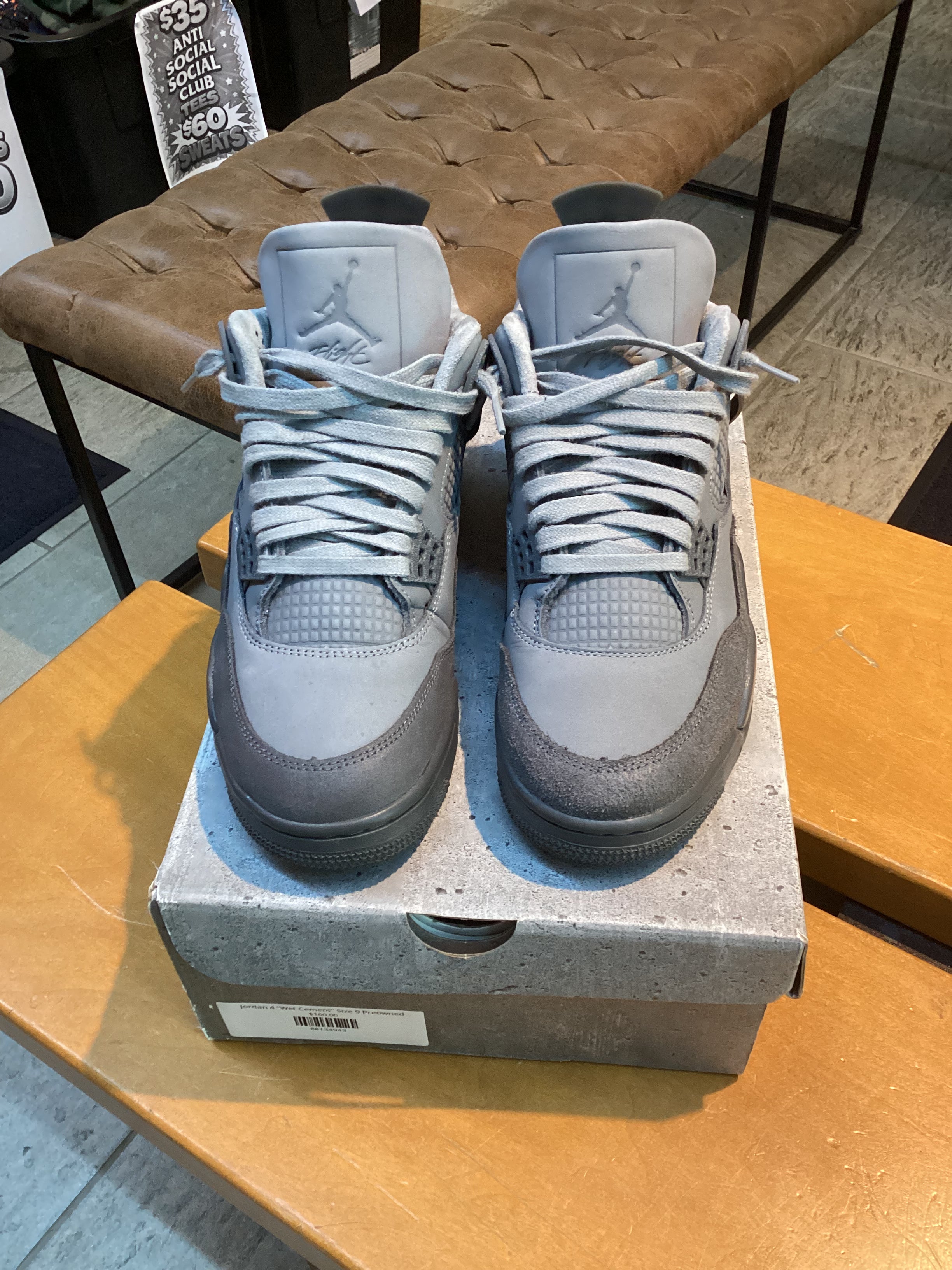 Jordan 4 “Wet Cement” Size 9 Preowned
