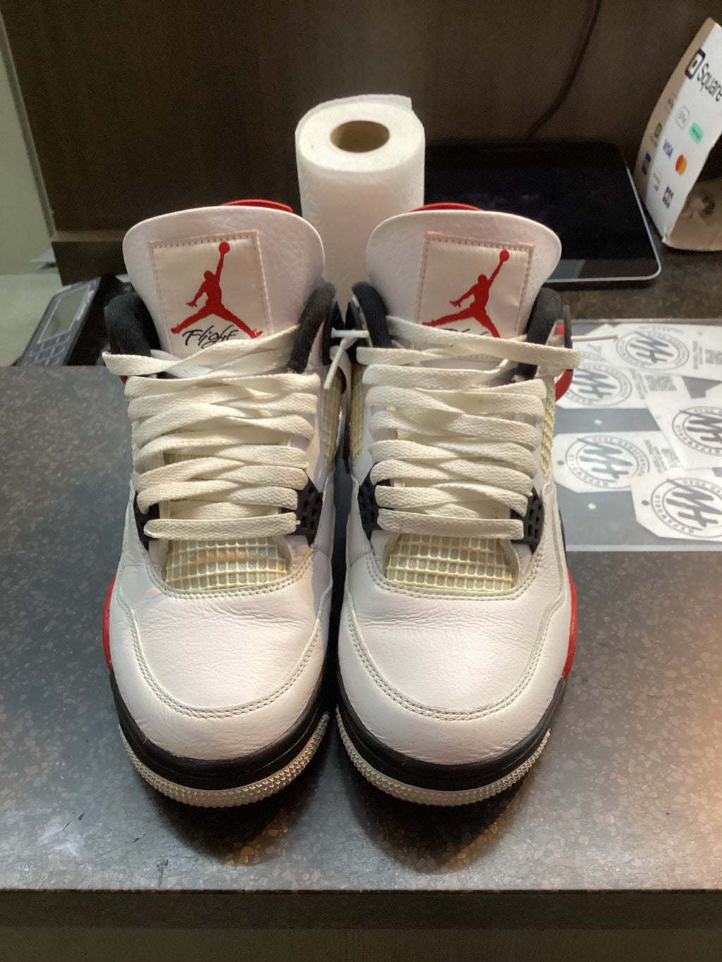 Jordan 4 “Red Cement” Size 8 Preowned No Box