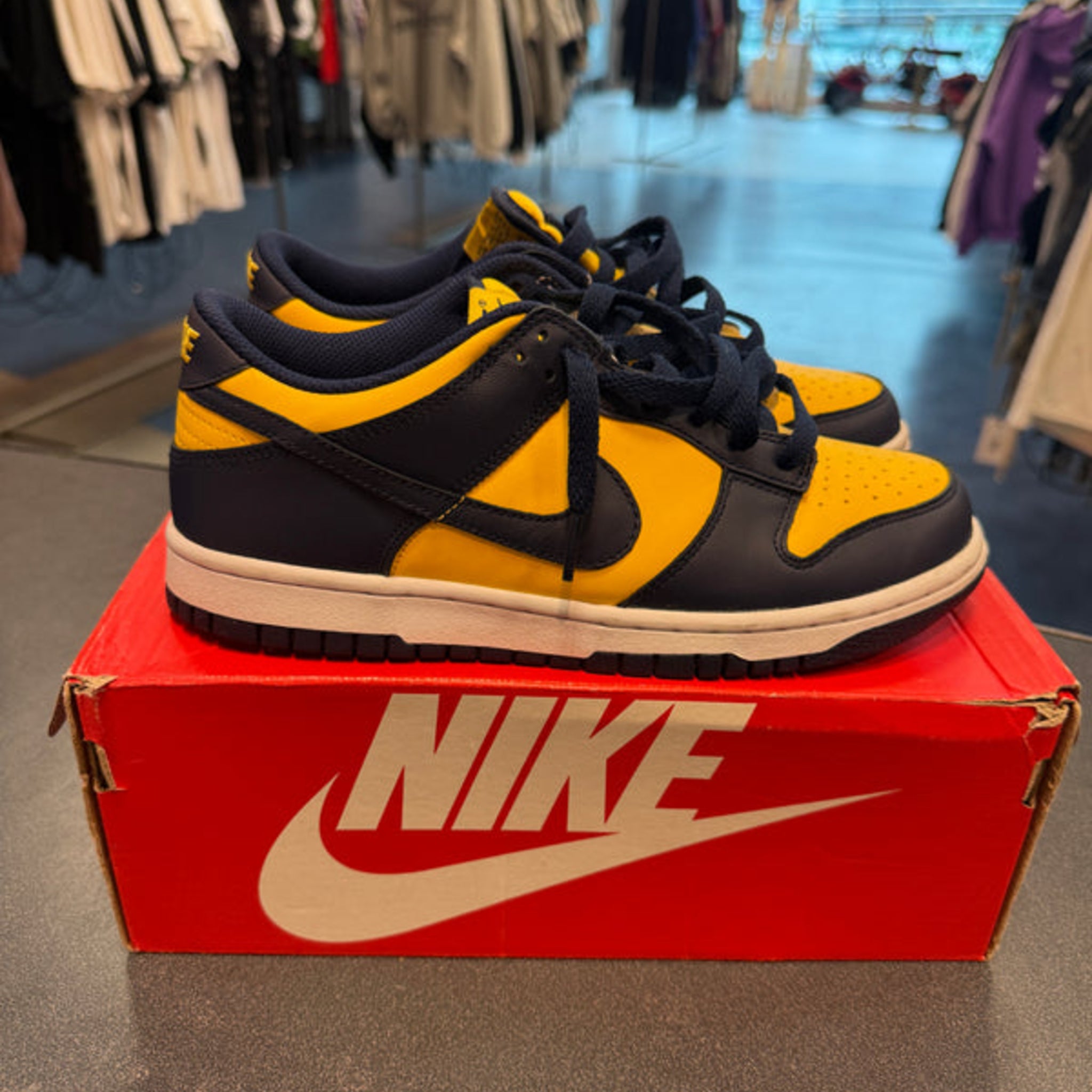 Nike Dunk Low Michigan (2021) GS Size 7Y Preowned