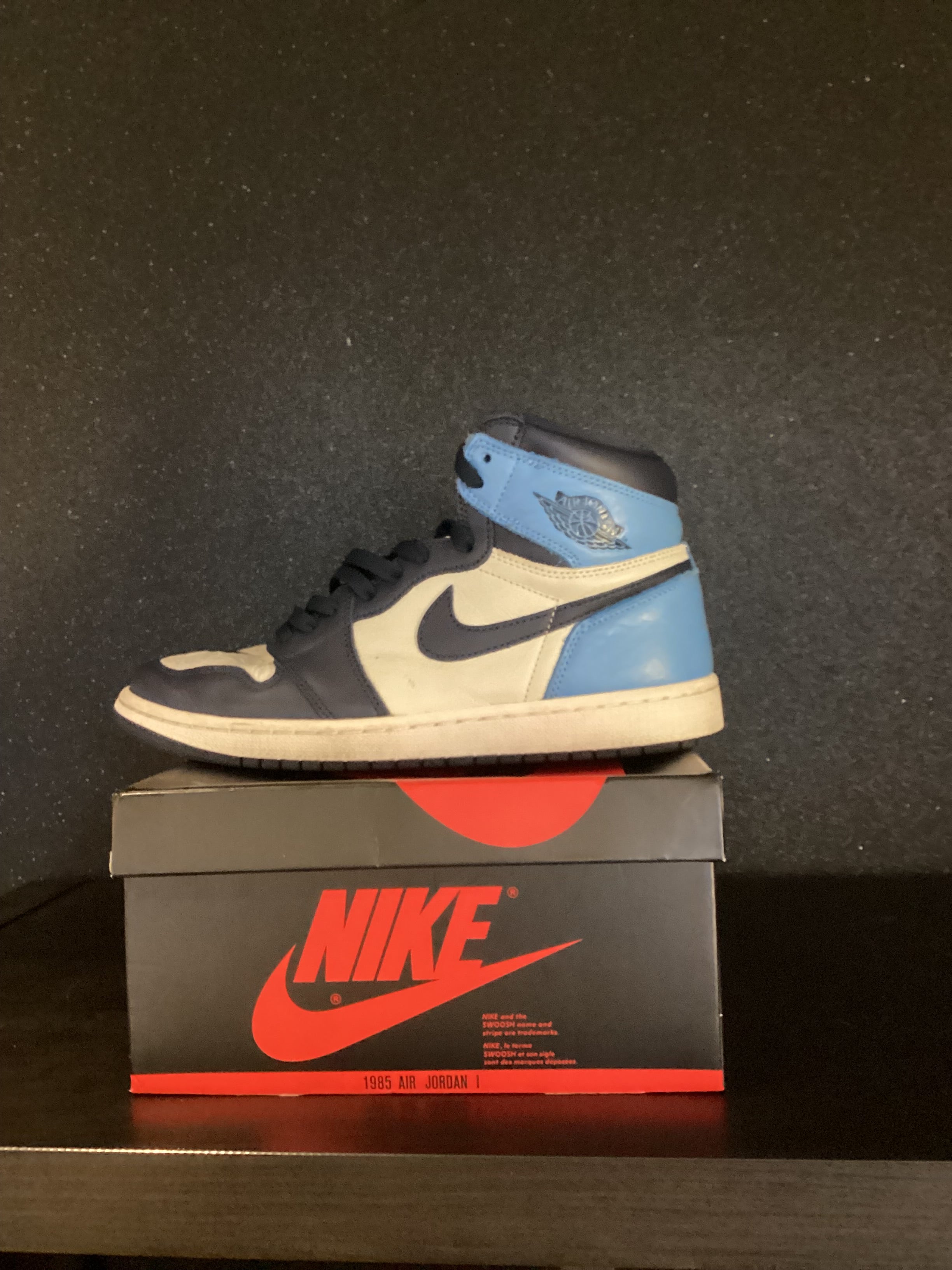 Jordan 1 High Obsidian Size 9 Preowned