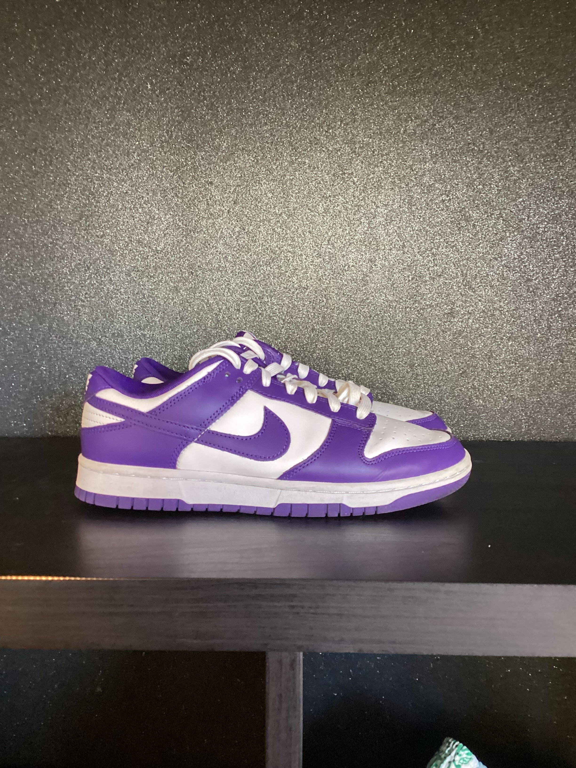 Nike Dunk Low Championship Court Purple Size 7.5 Preowned No Box