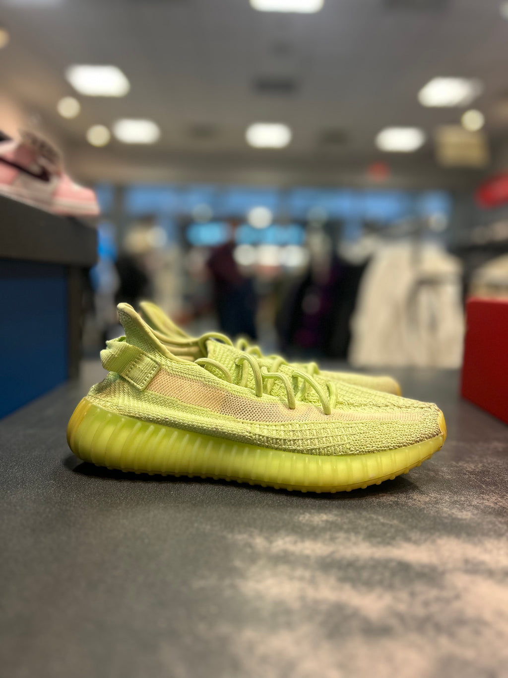 Yeezy 350 "Green Glow" Size 6.5 preowned