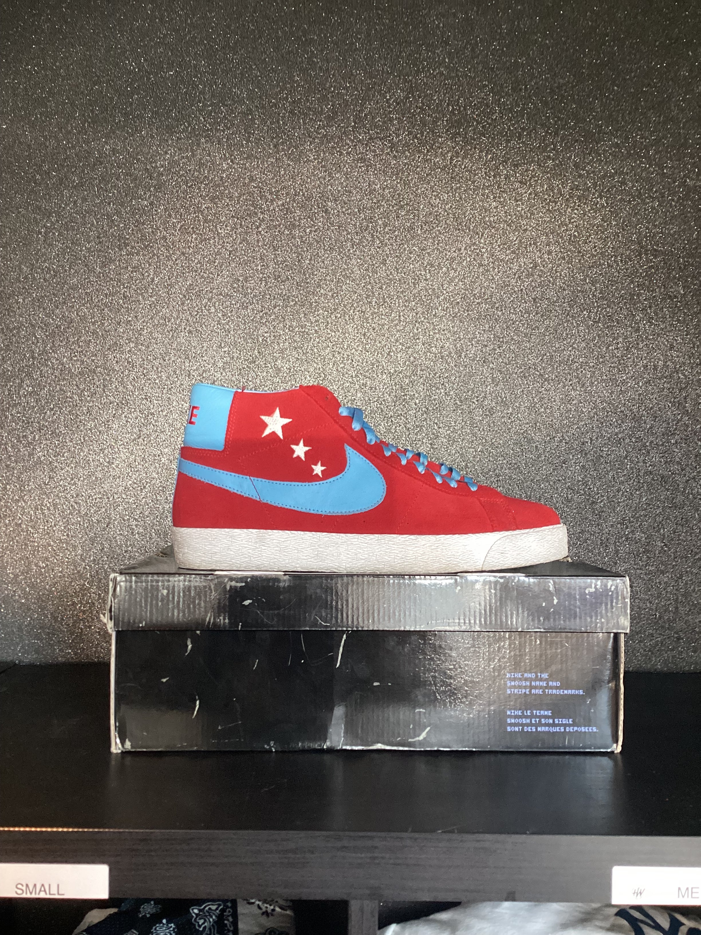 Nike SB Blazer High "Fire And ice" '07 Size 11.5 Preowned