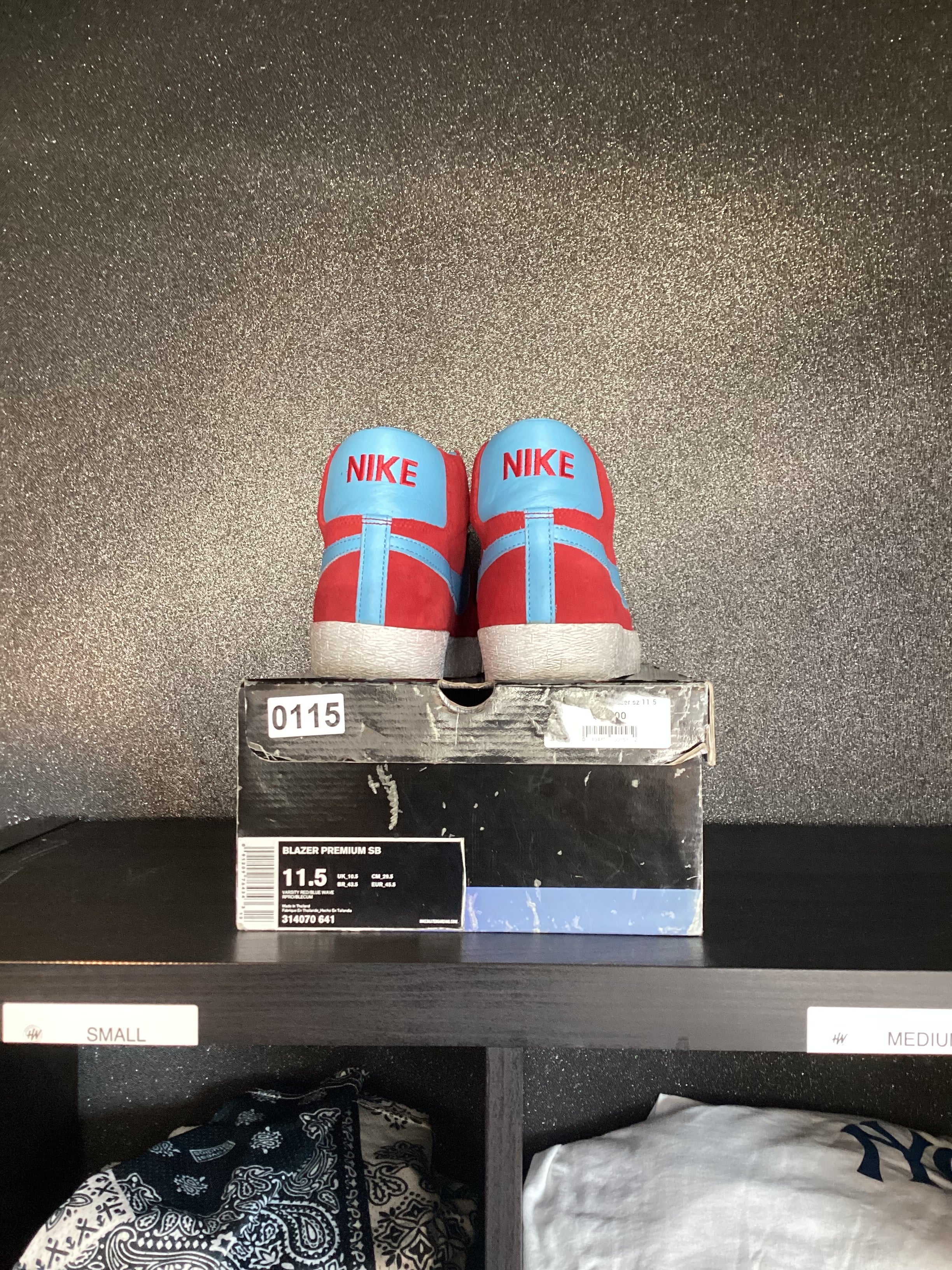 Nike SB Blazer High "Fire And ice" '07 Size 11.5 Preowned