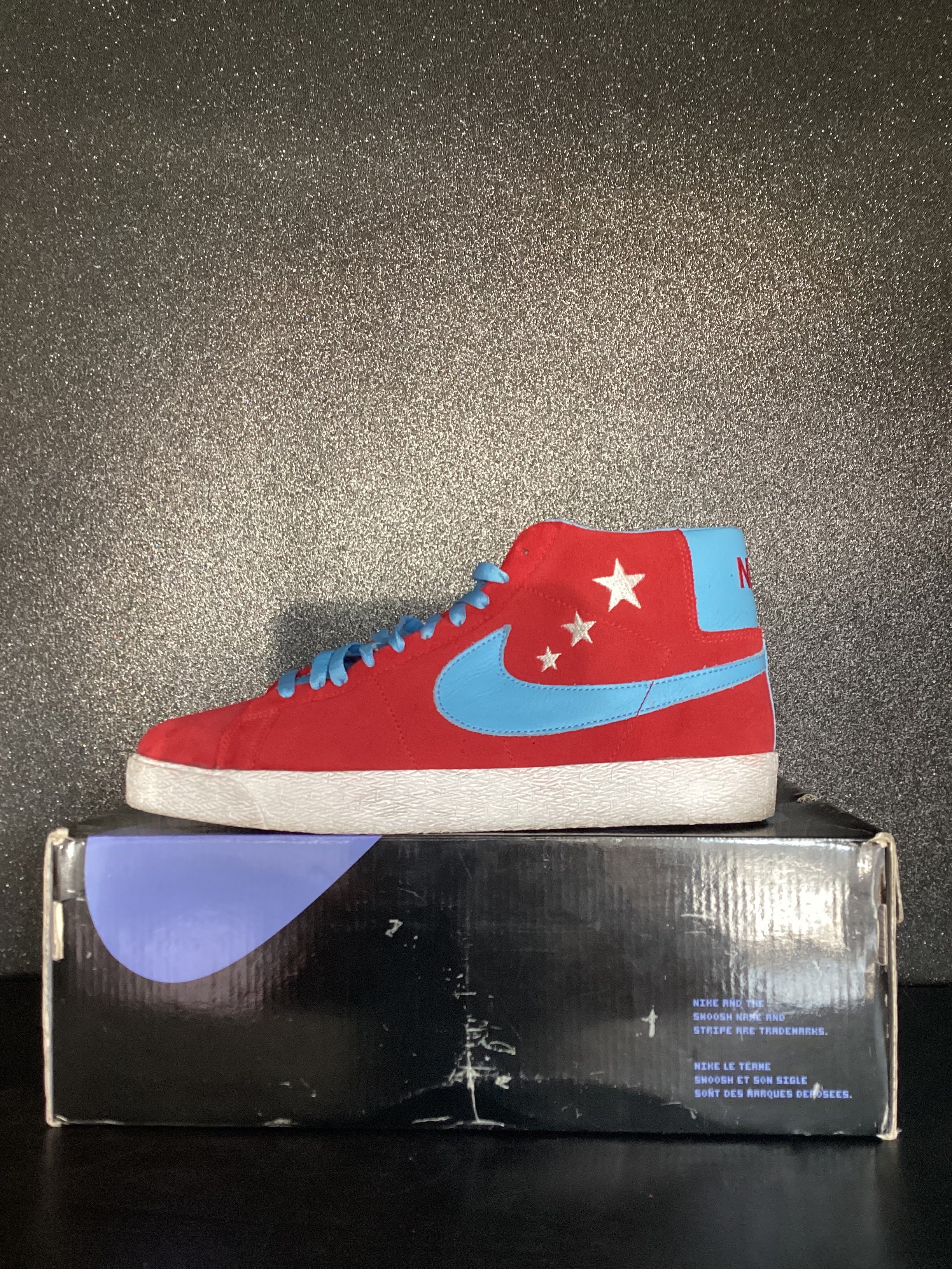 Nike SB Blazer High "Fire And ice" '07 Size 11.5 Preowned