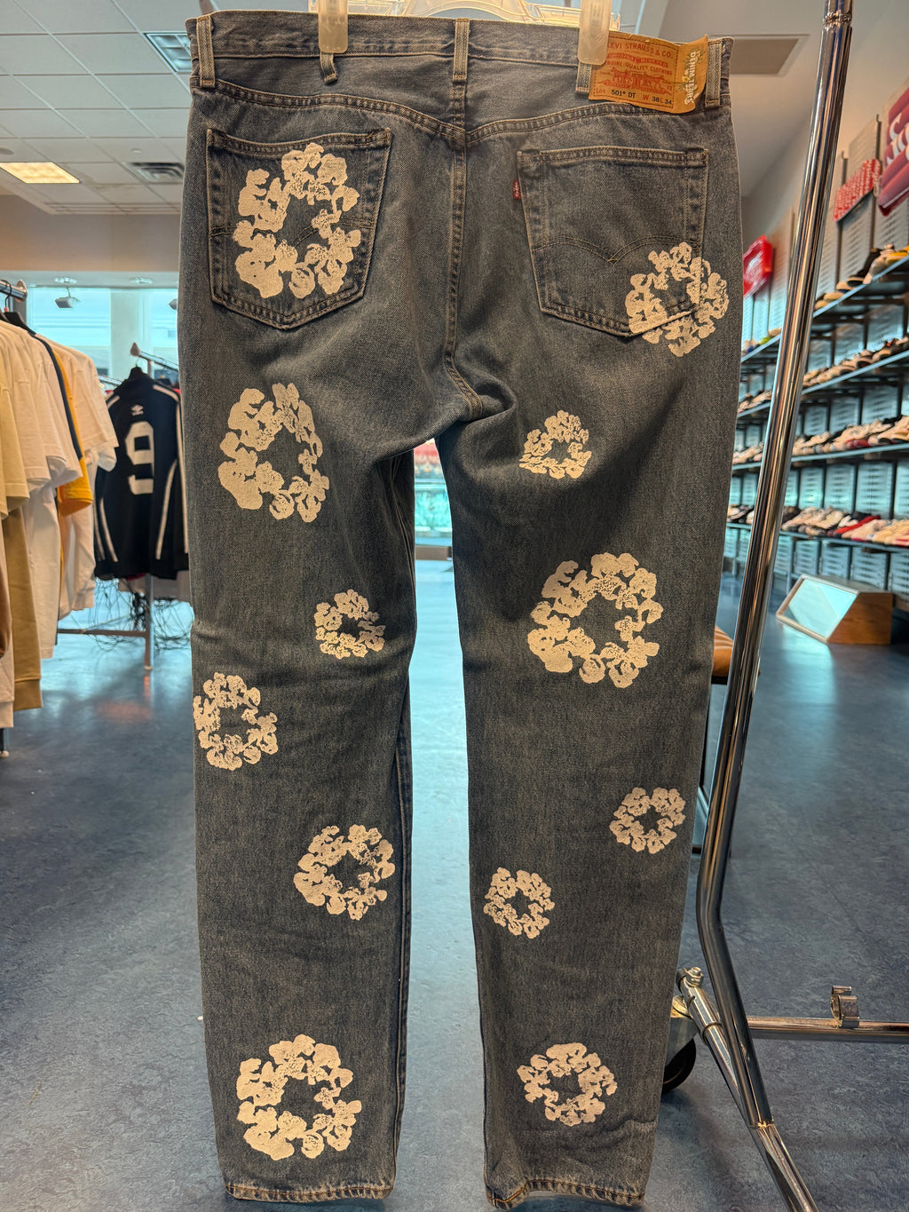 Denim Tears x Levi's Cotton Wreath Jean Light Wash W36 X L34 (Tried On)