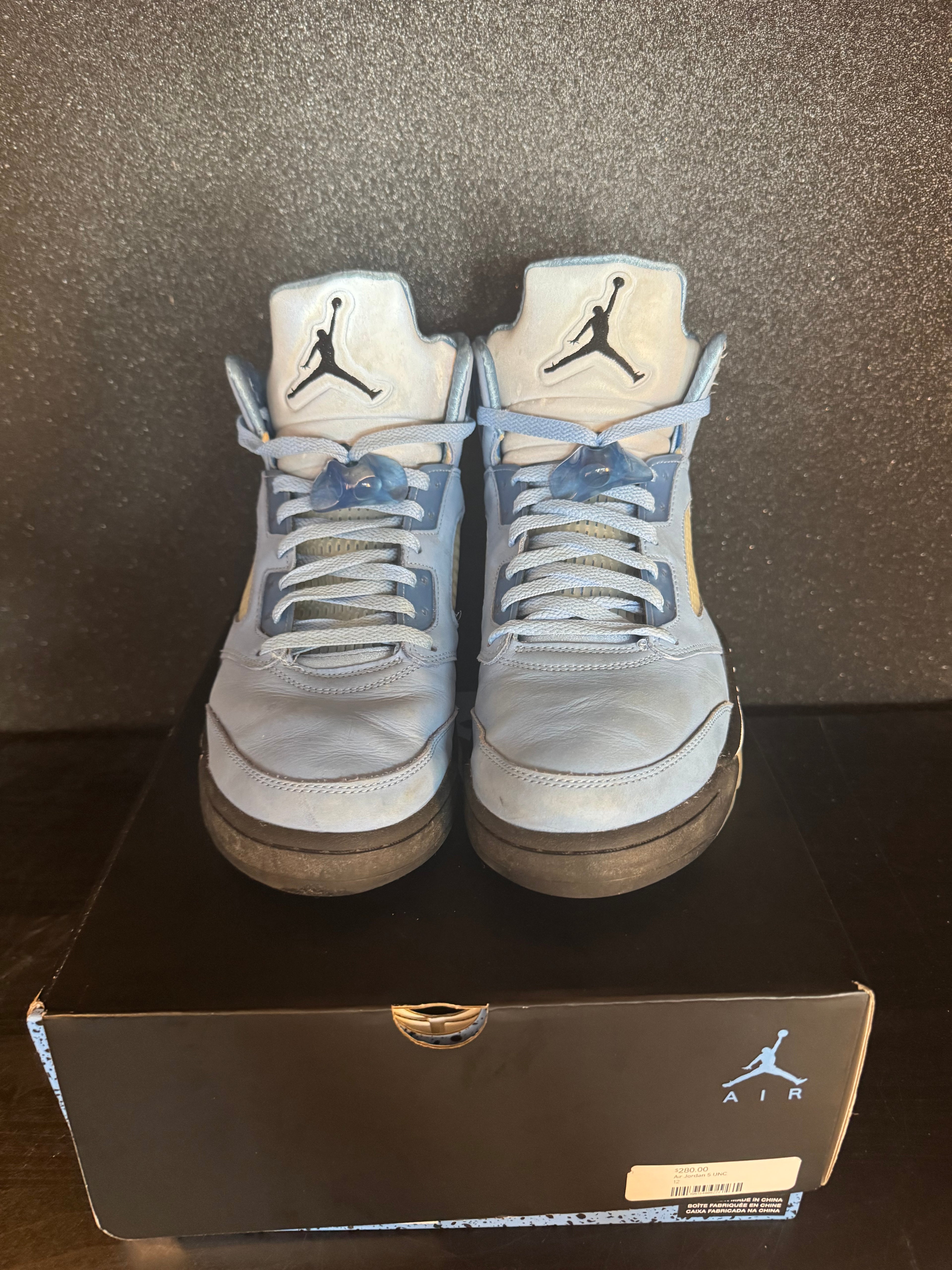 Jordan 5 'UNC' Size 12 Preowned with box