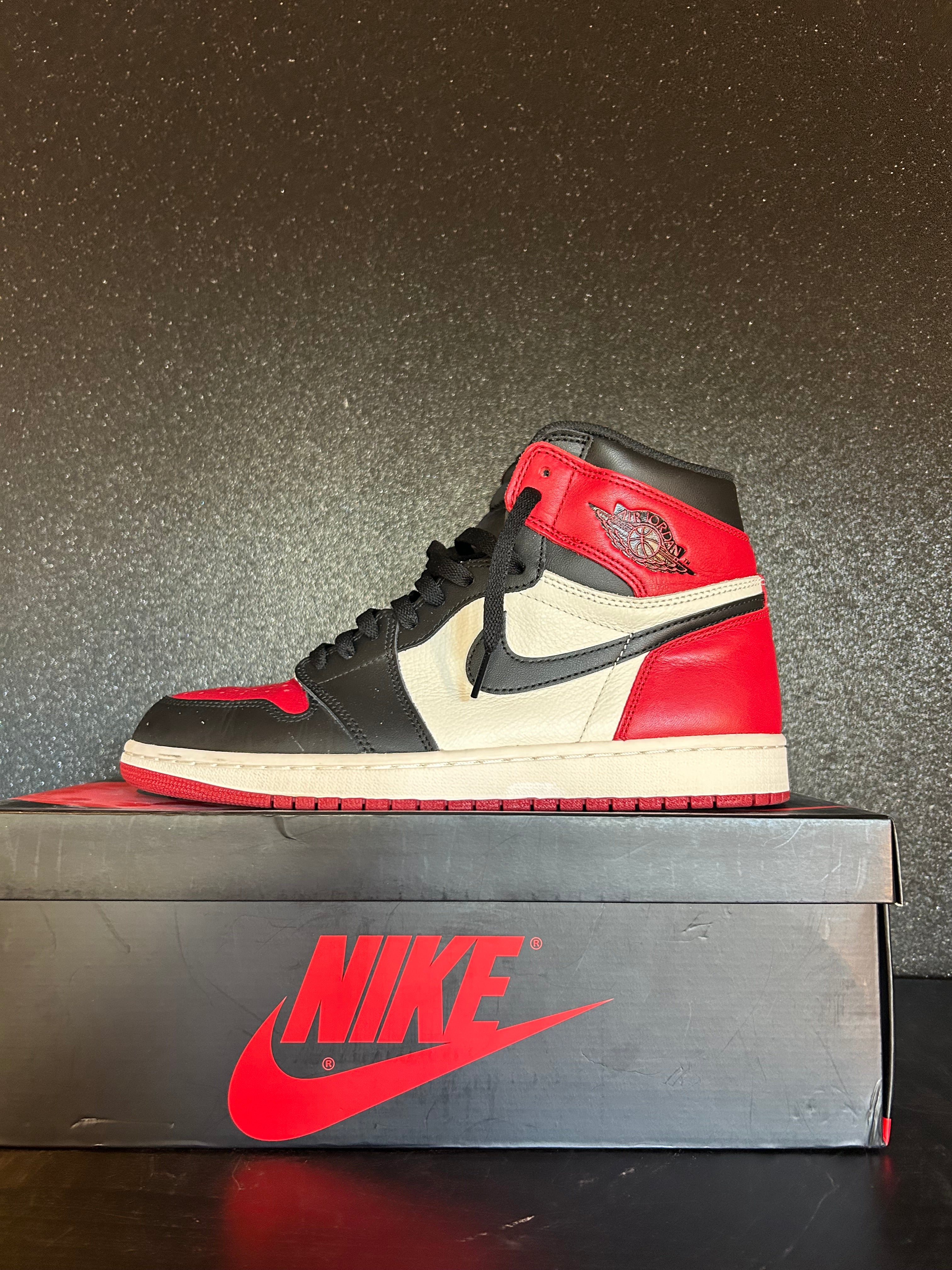 Jordan 1 Bred Toe Size 10 Preowned