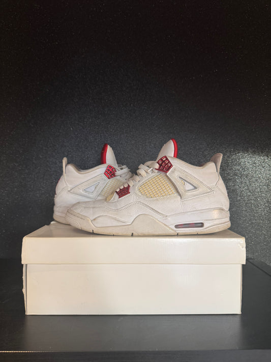Jordan 4 'Metallic Red' Size 11 Preowned with box