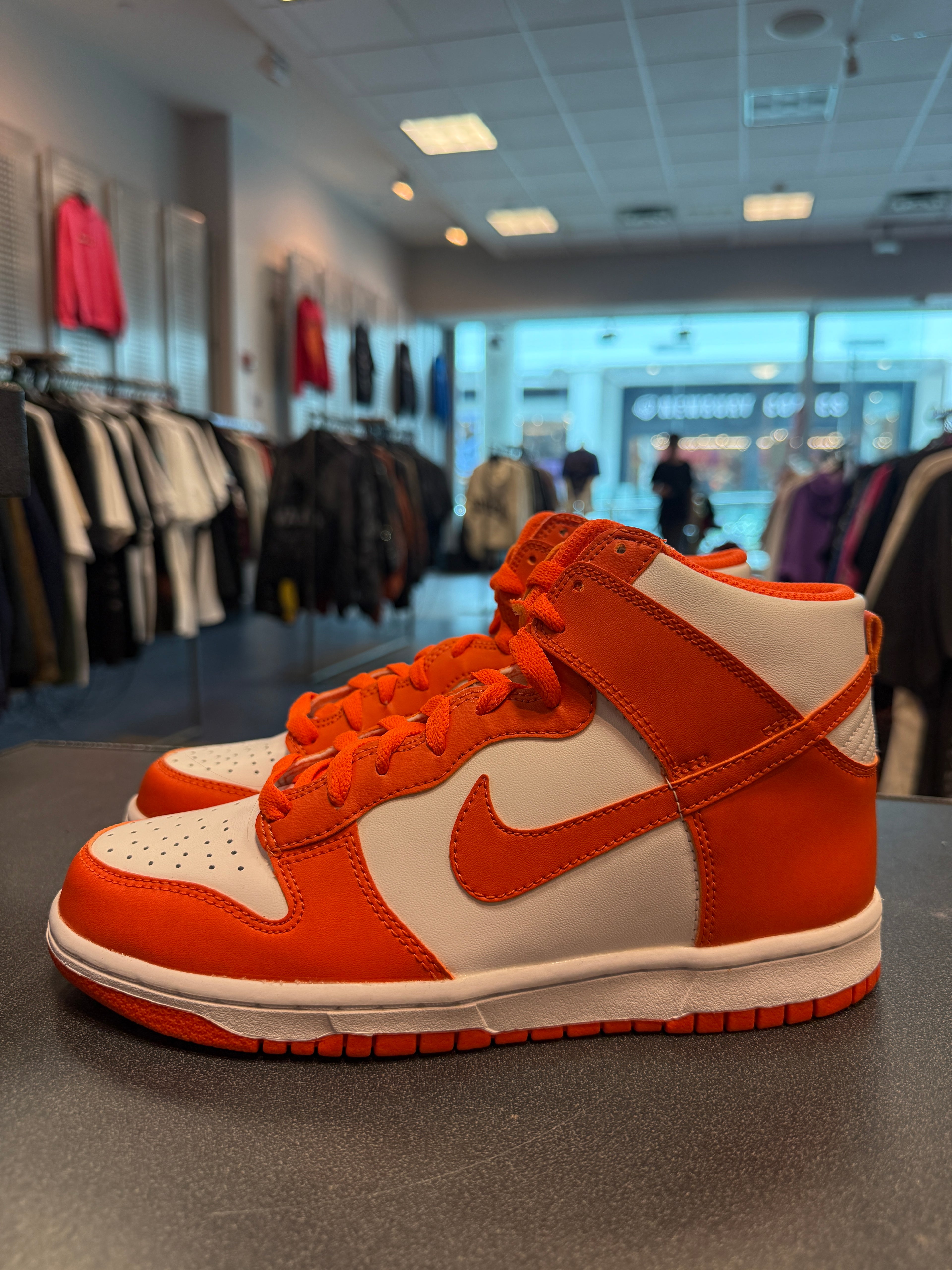 Nike Dunk High SP "Syracuse" (2021) (GS) Size 6.5Y Preowned (NO BOX)