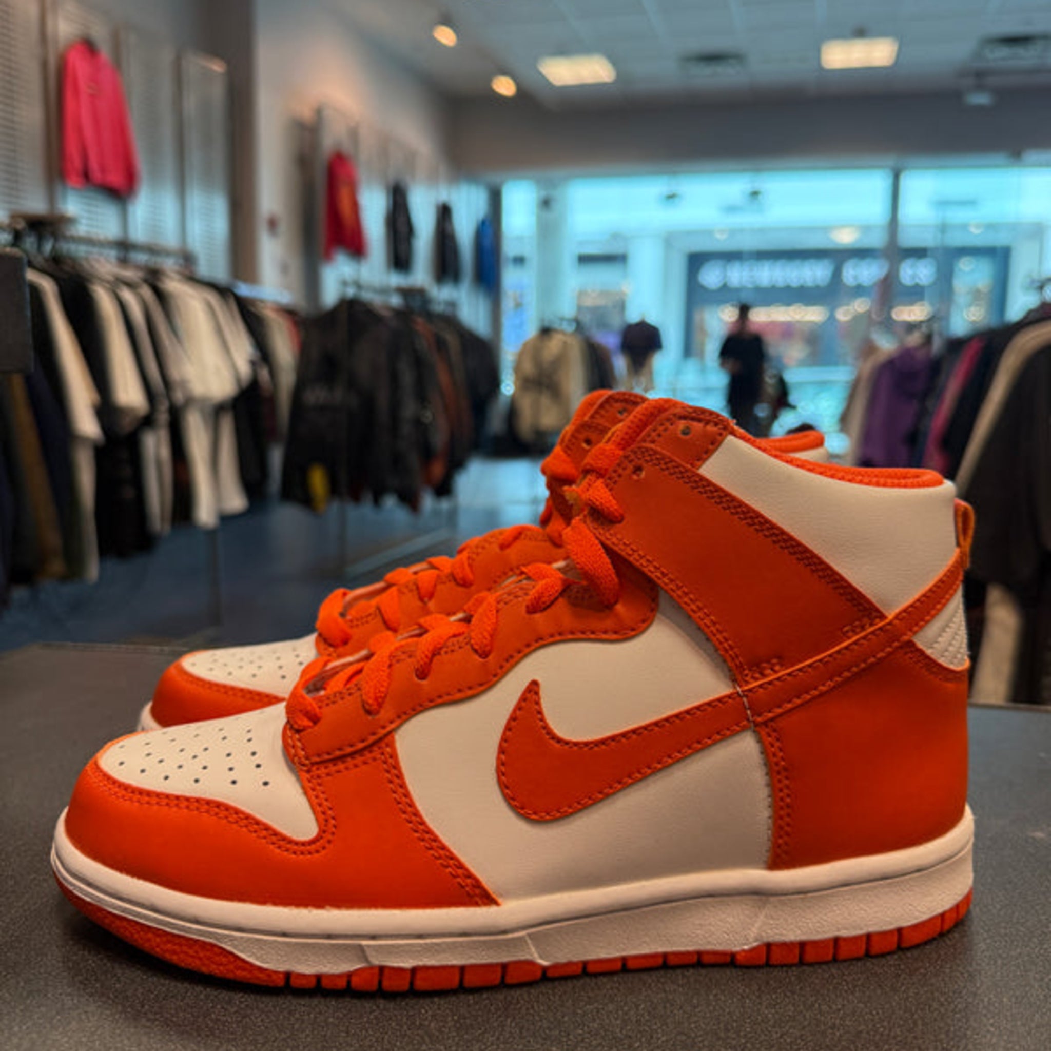 Nike Dunk High SP "Syracuse" (2021) (GS) Size 6.5Y Preowned (NO BOX)