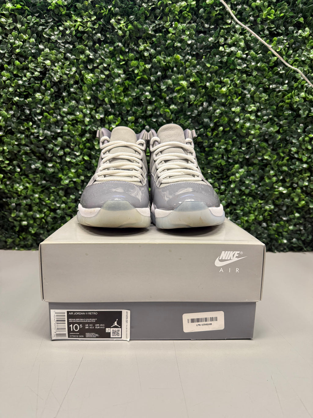 Jordan 11 "Cool Grey" Size 10.5 Preowned