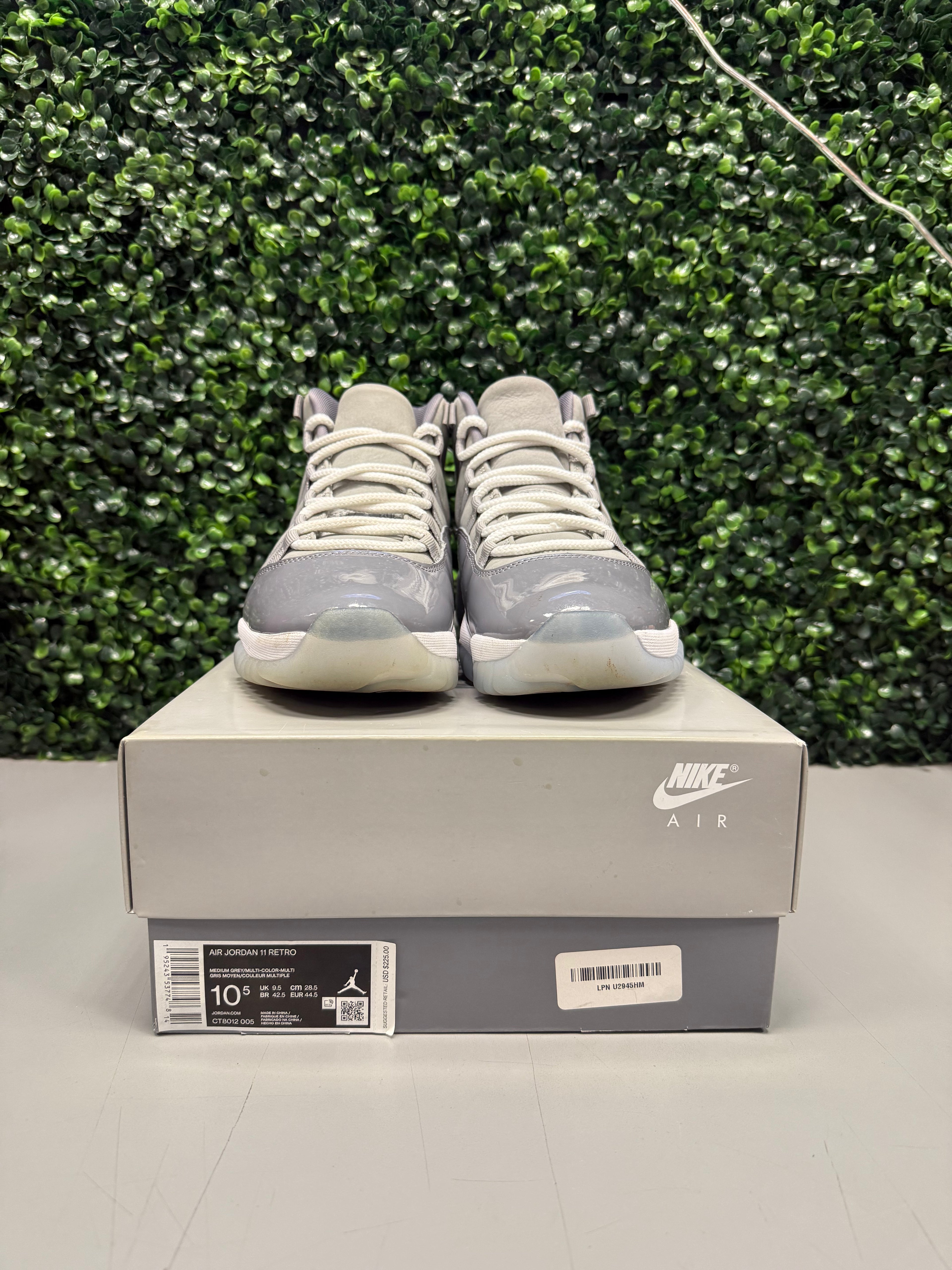 Jordan 11 "Cool Grey" Size 10.5 Preowned