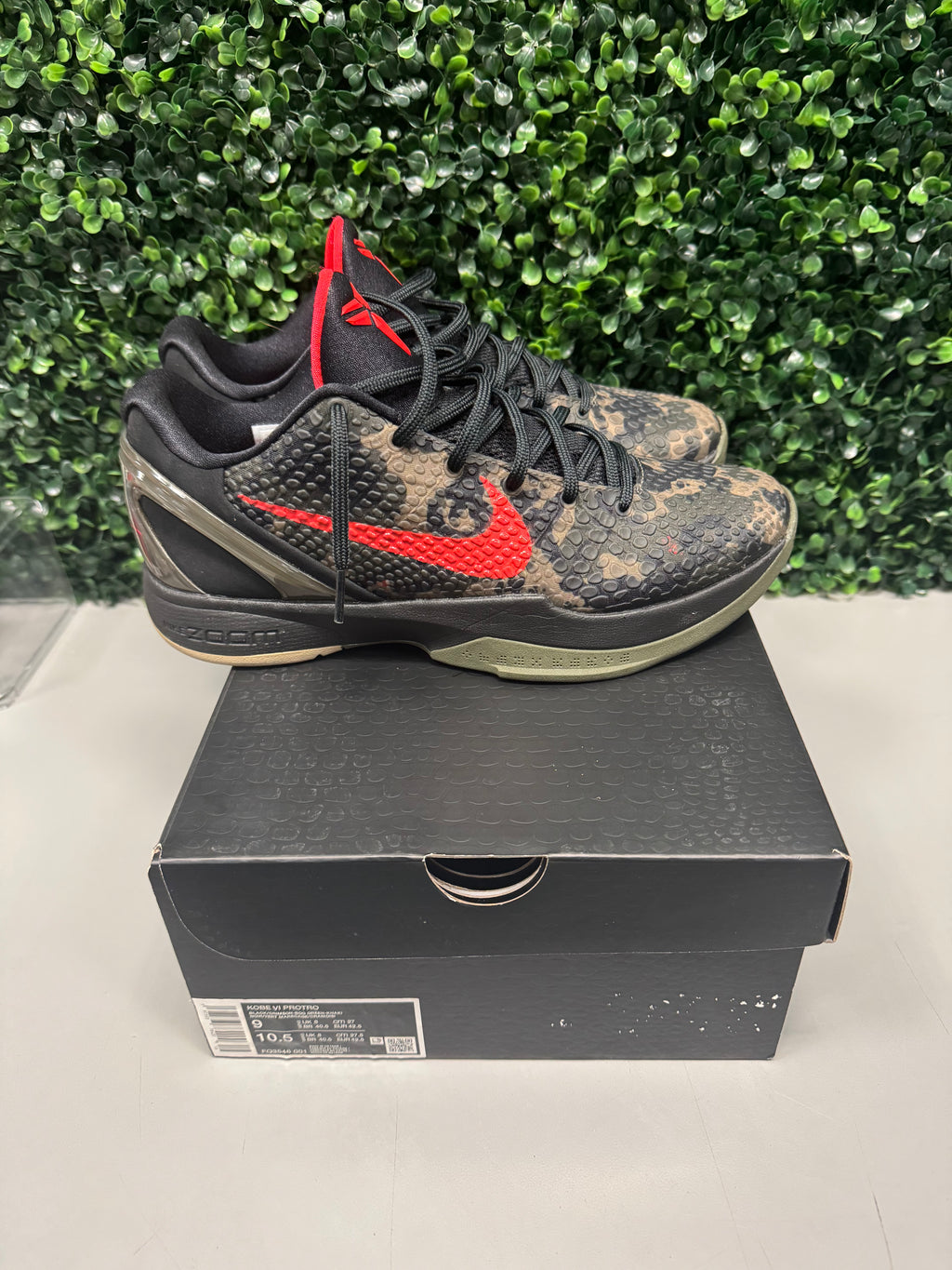 Nike Kobe 6 Protro "Italian Camo" Size 9 Preowned