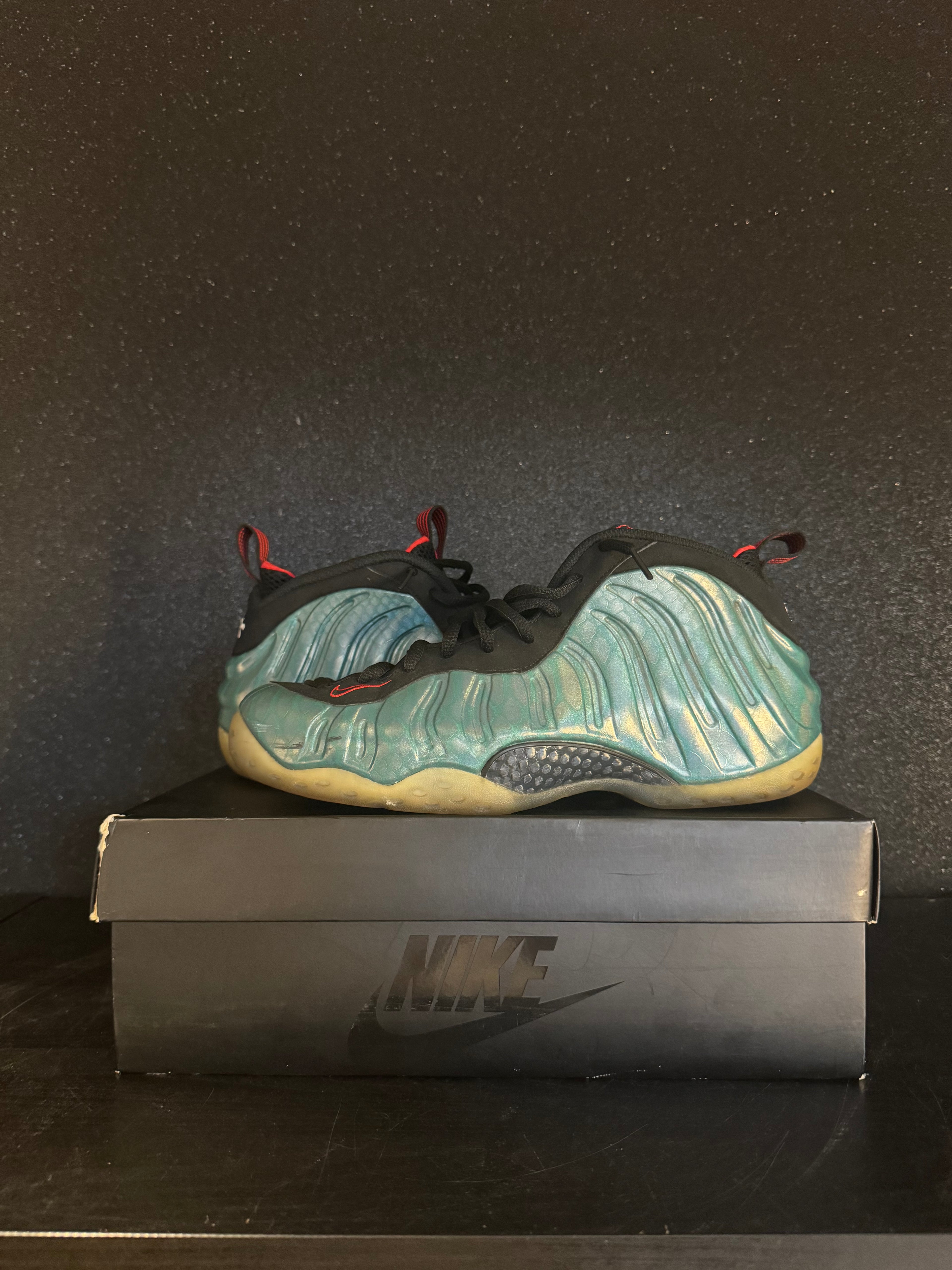 Nike Air Foamposite 'Gone Fishing' Size 10 Preowned with box