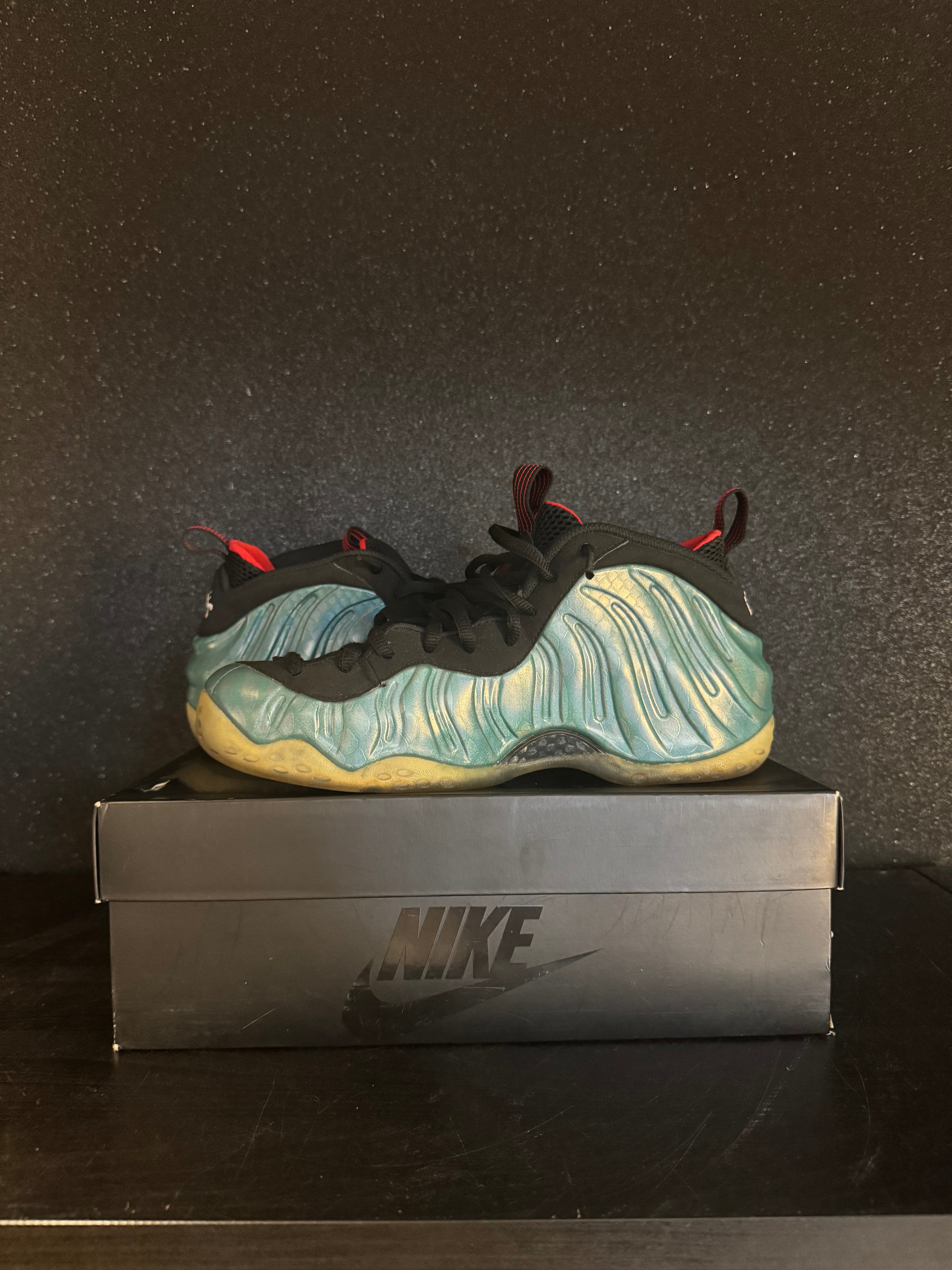 Nike Air Foamposite 'Gone Fishing' Size 10 Preowned with box