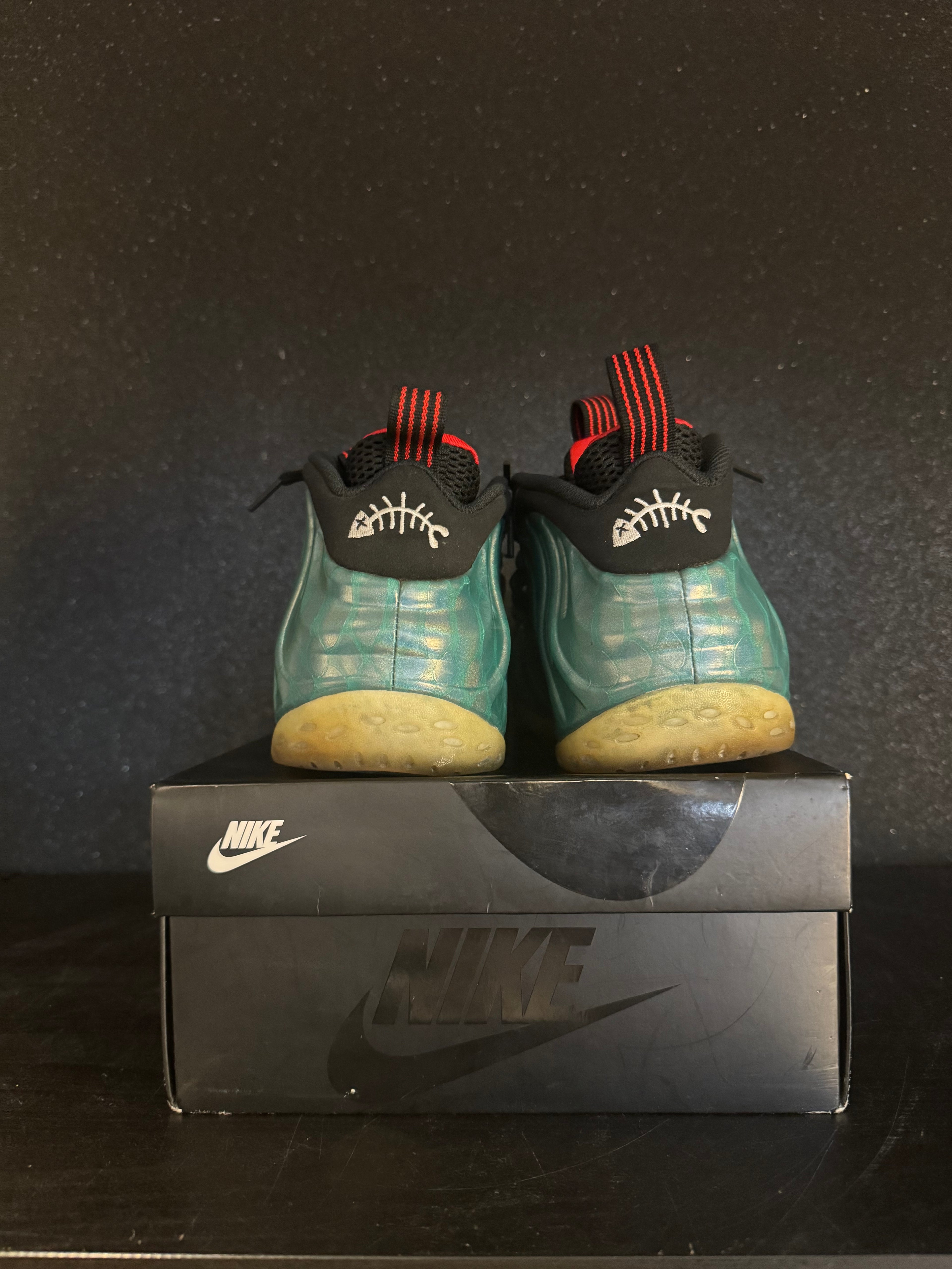 Nike Air Foamposite 'Gone Fishing' Size 10 Preowned with box