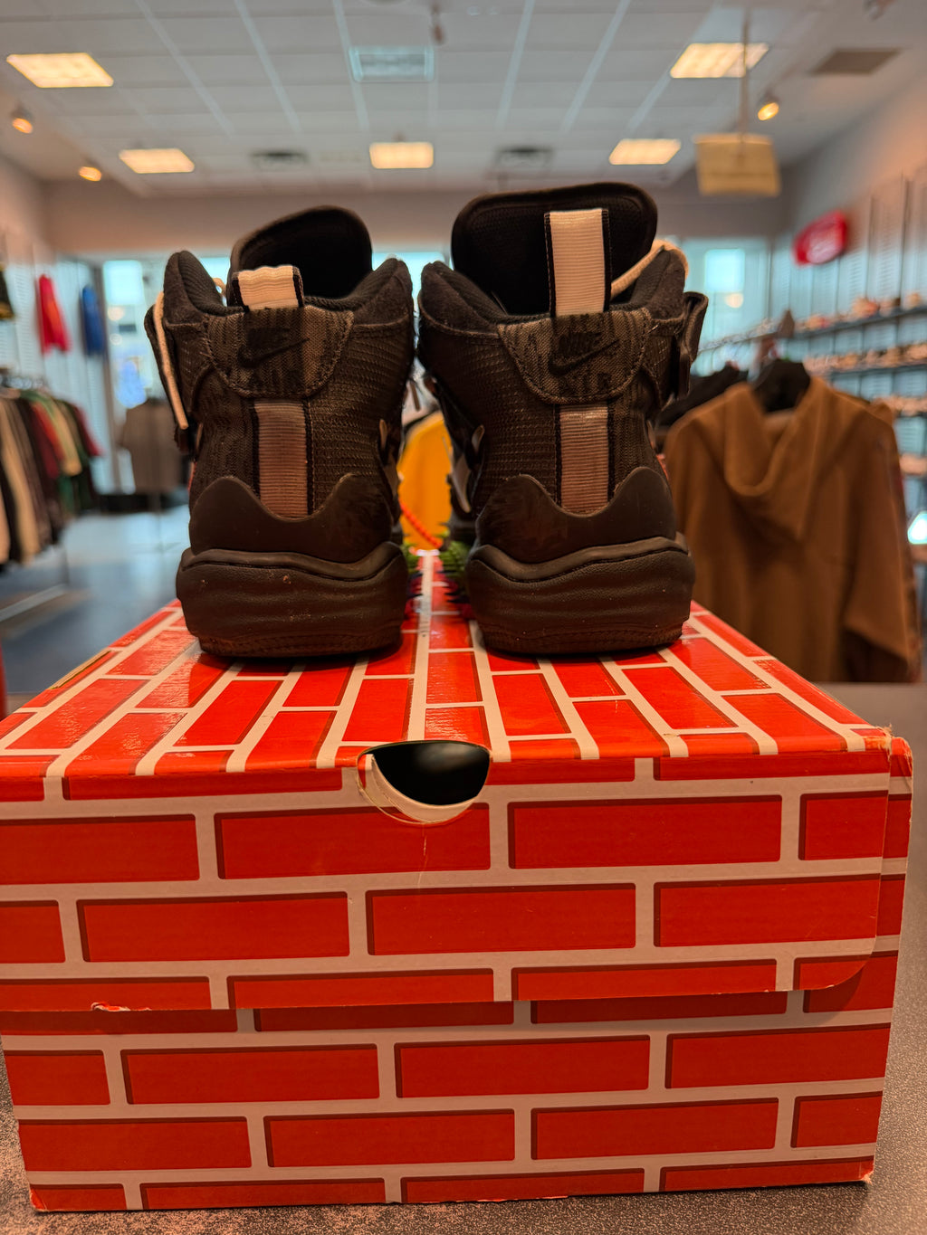 Nike Air Force 1 Mid Off-White Black Size 6.5 Preowned