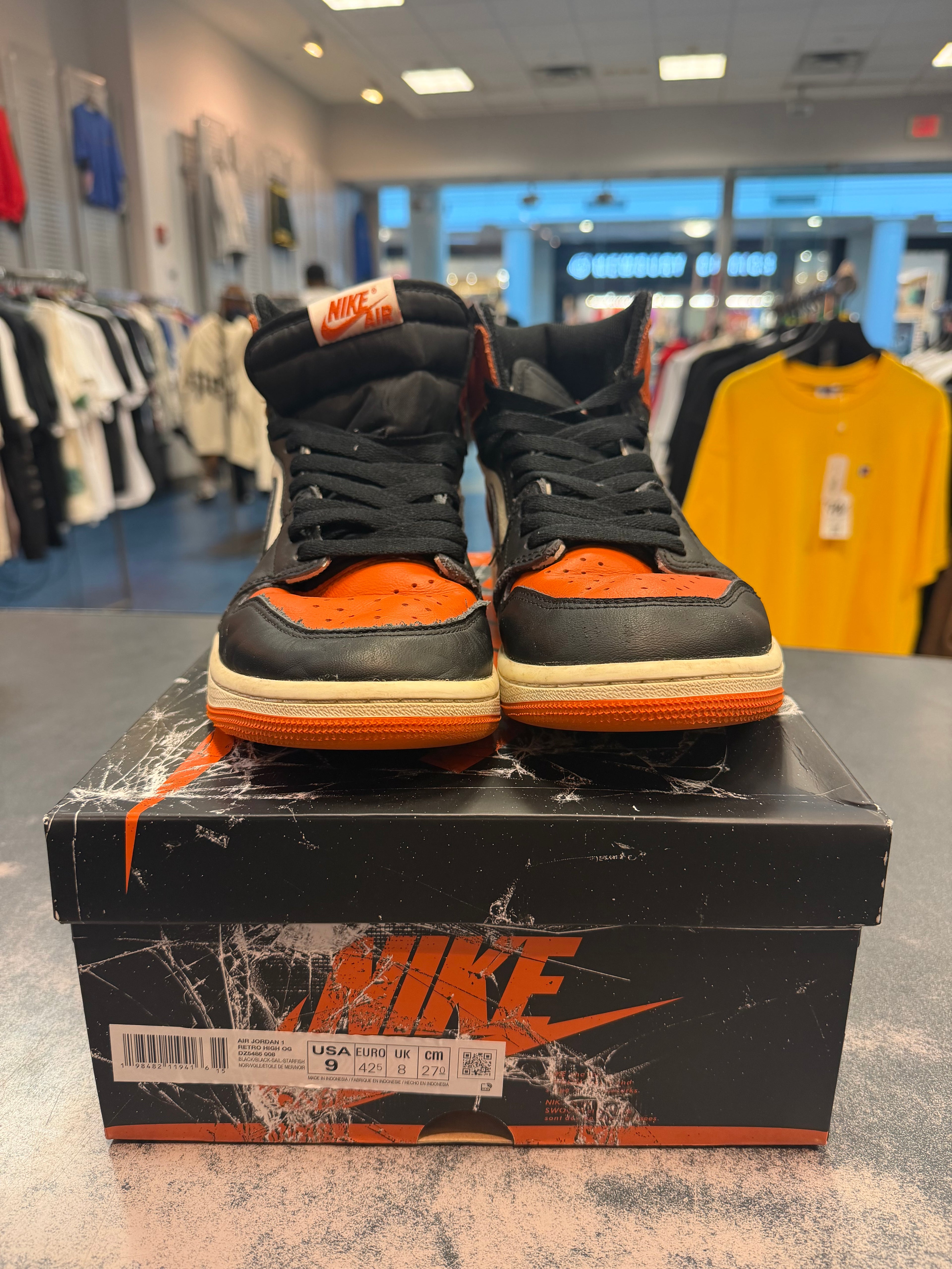 Jordan 1 Retro High OG Shattered Backboard (2025) Size 9 Preowned
