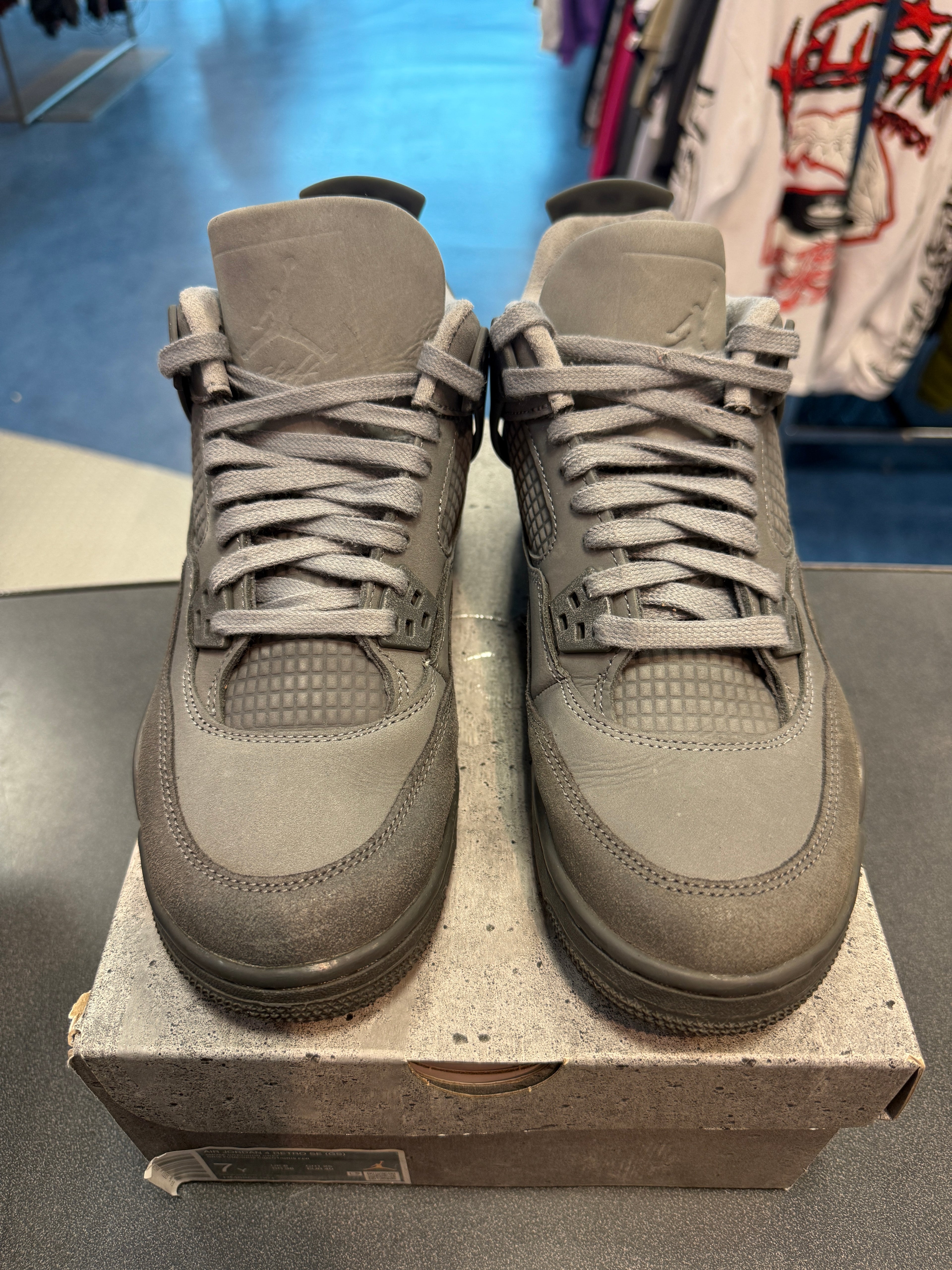 Jordan 4 Retro SE Paris Olympics "Wet Cement" (GS) Size 7Y Preowned