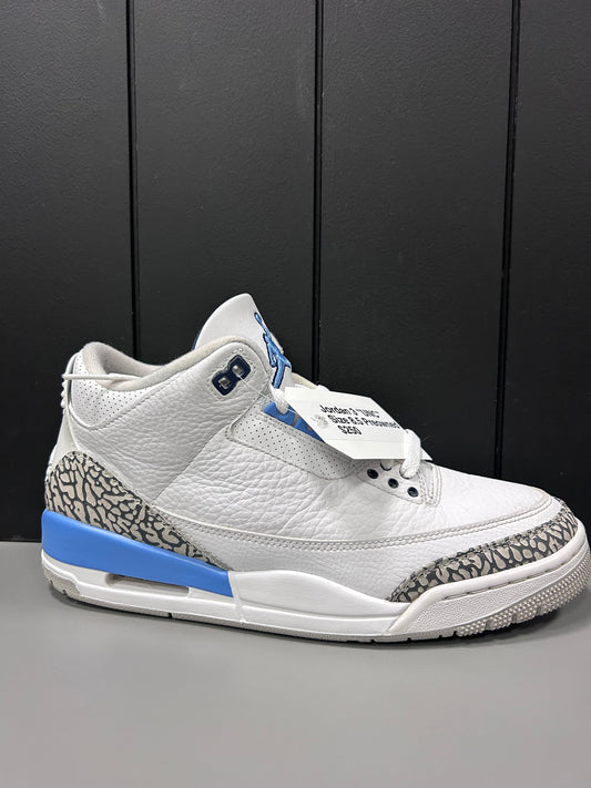 Jordan 3 "UNC" Size 8.5 Preowned