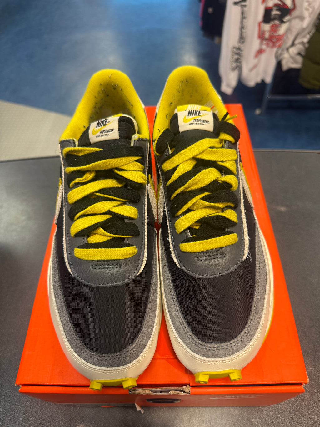 Nike LD Waffle sacai Undercover Black Bright Citron Size 10.5 Preowned