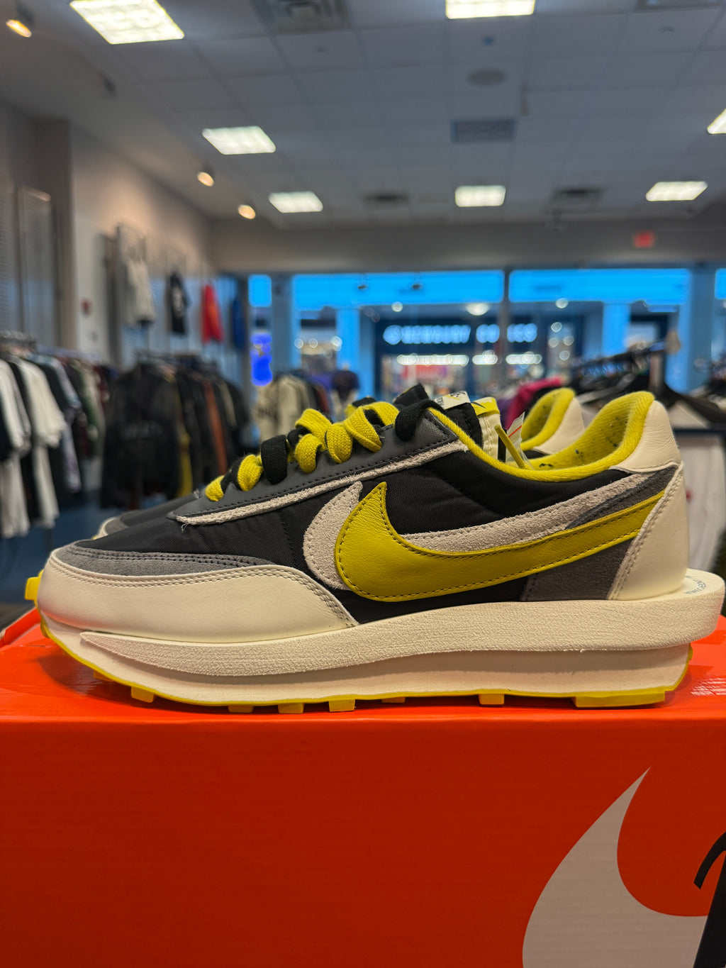 Nike LD Waffle sacai Undercover Black Bright Citron Size 10.5 Preowned