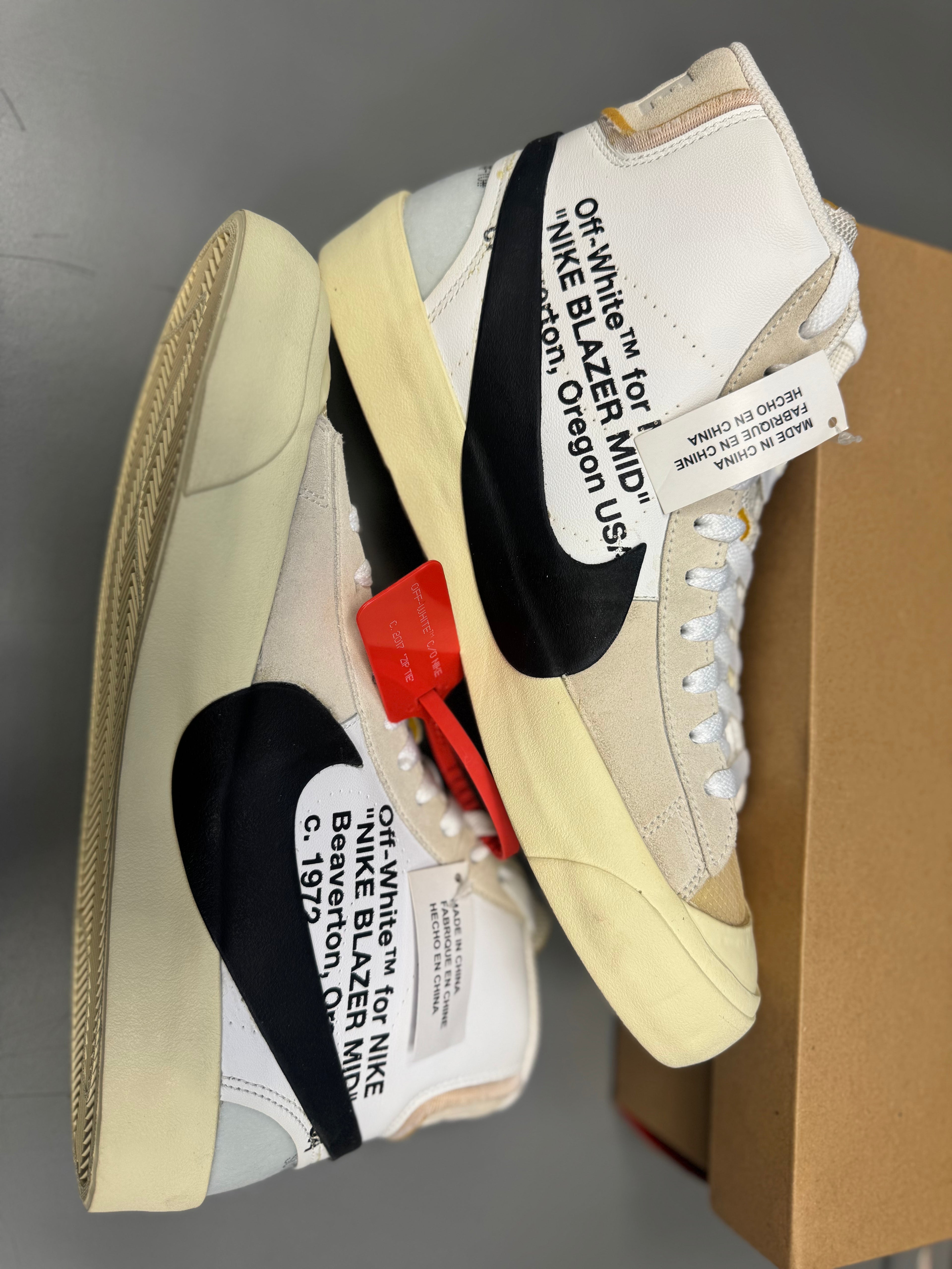 Nike Blazer Mid X Off-White "The Ten" Size 10 Brand New