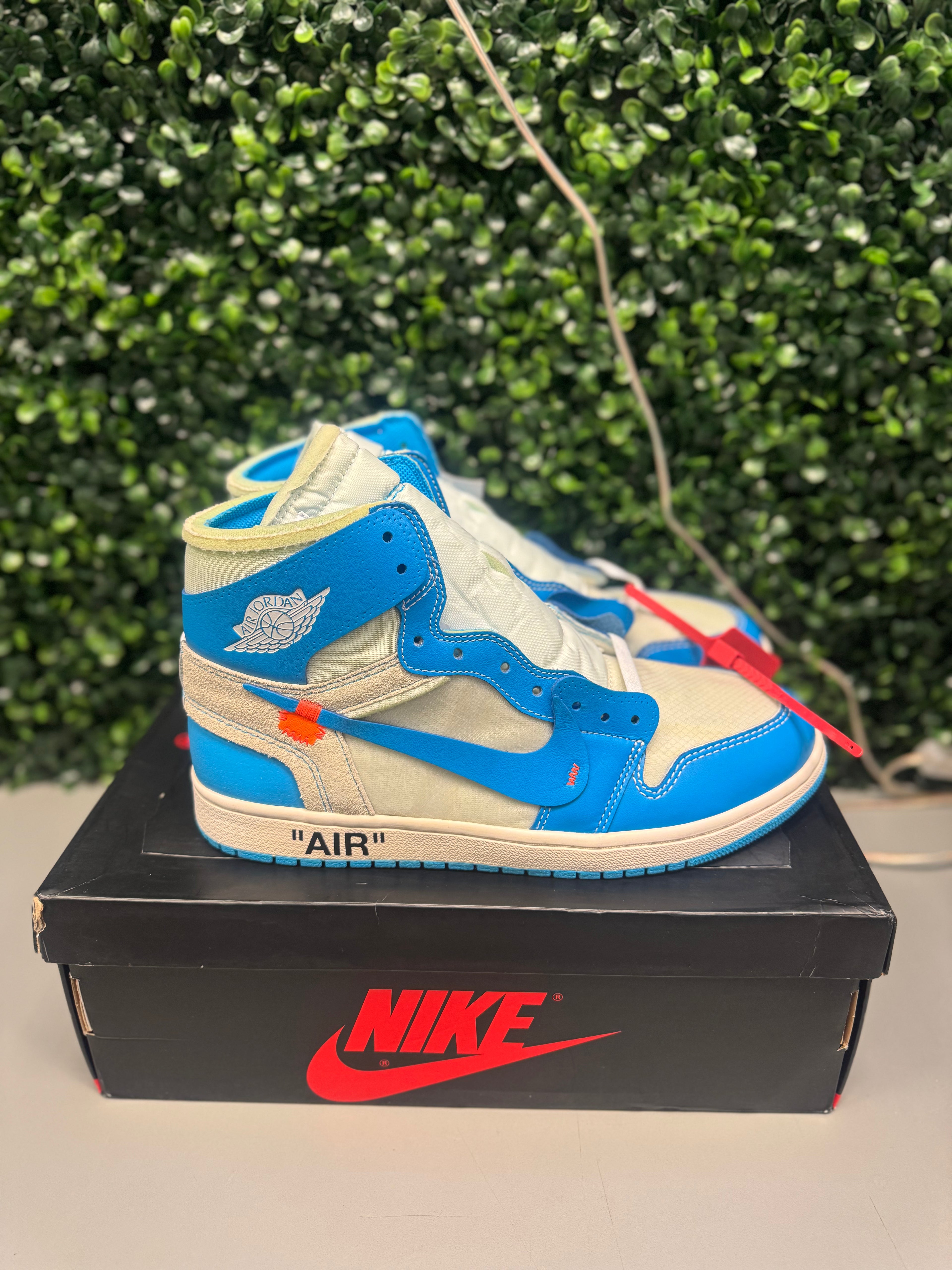 Jordan 1 High x Off-White "University Blue" PROMO SAMPLE Size 10 Brand New