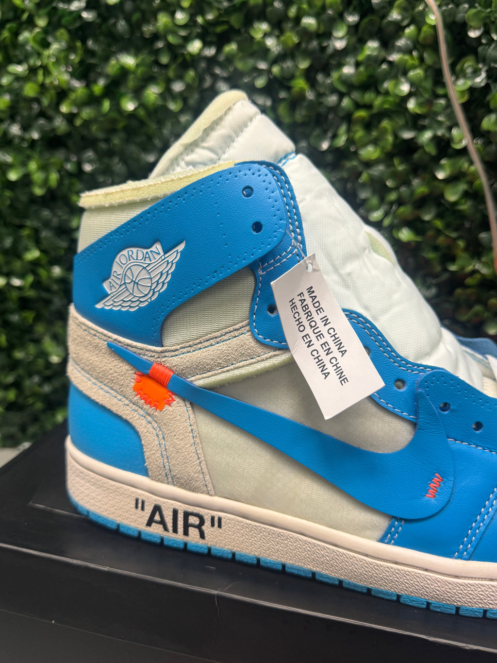 Jordan 1 High x Off-White "University Blue" PROMO SAMPLE Size 10 Brand New