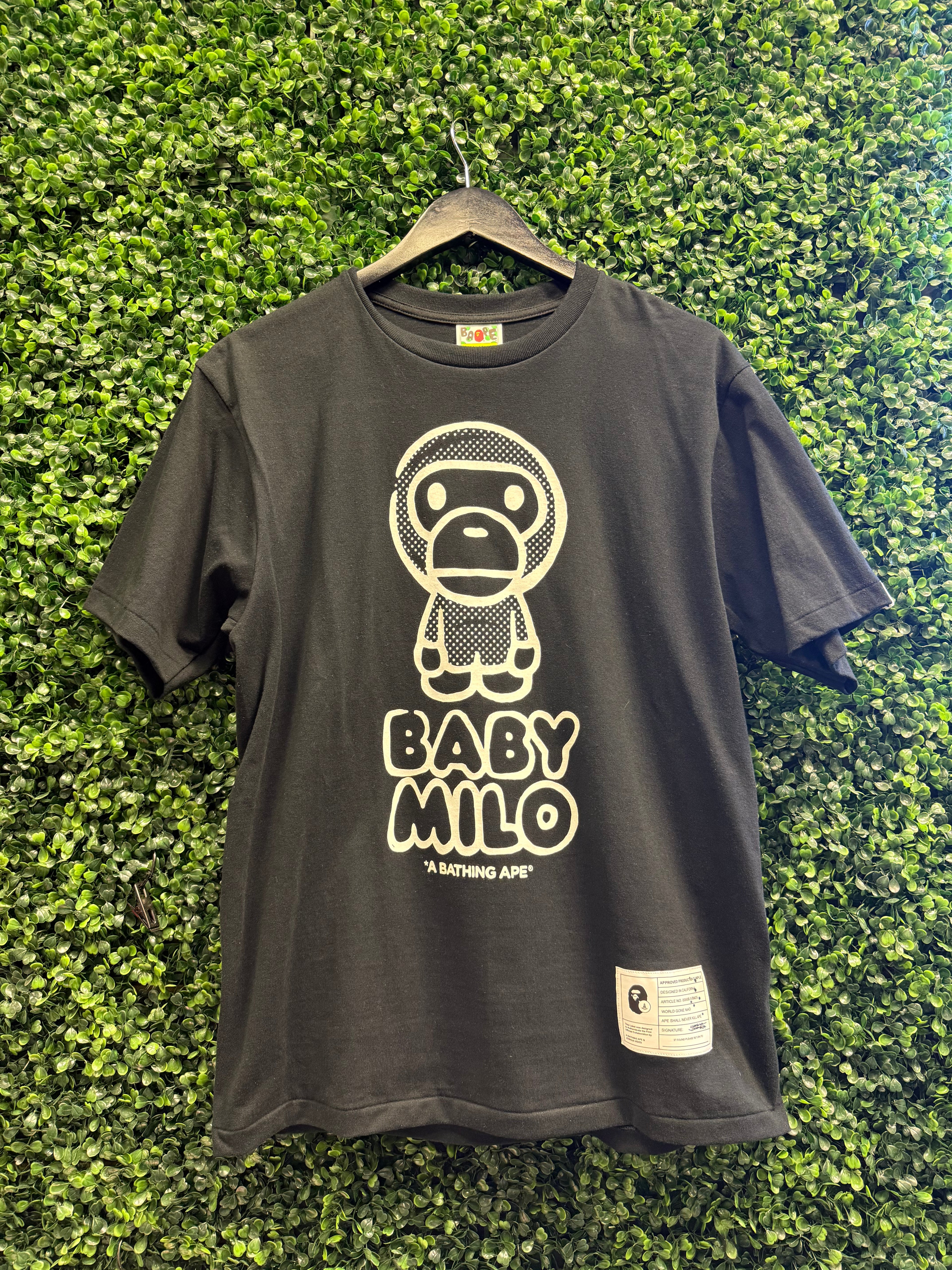 BAPE x Joshua Vides Baby Milo Tee "Black" Size Large Preowned
