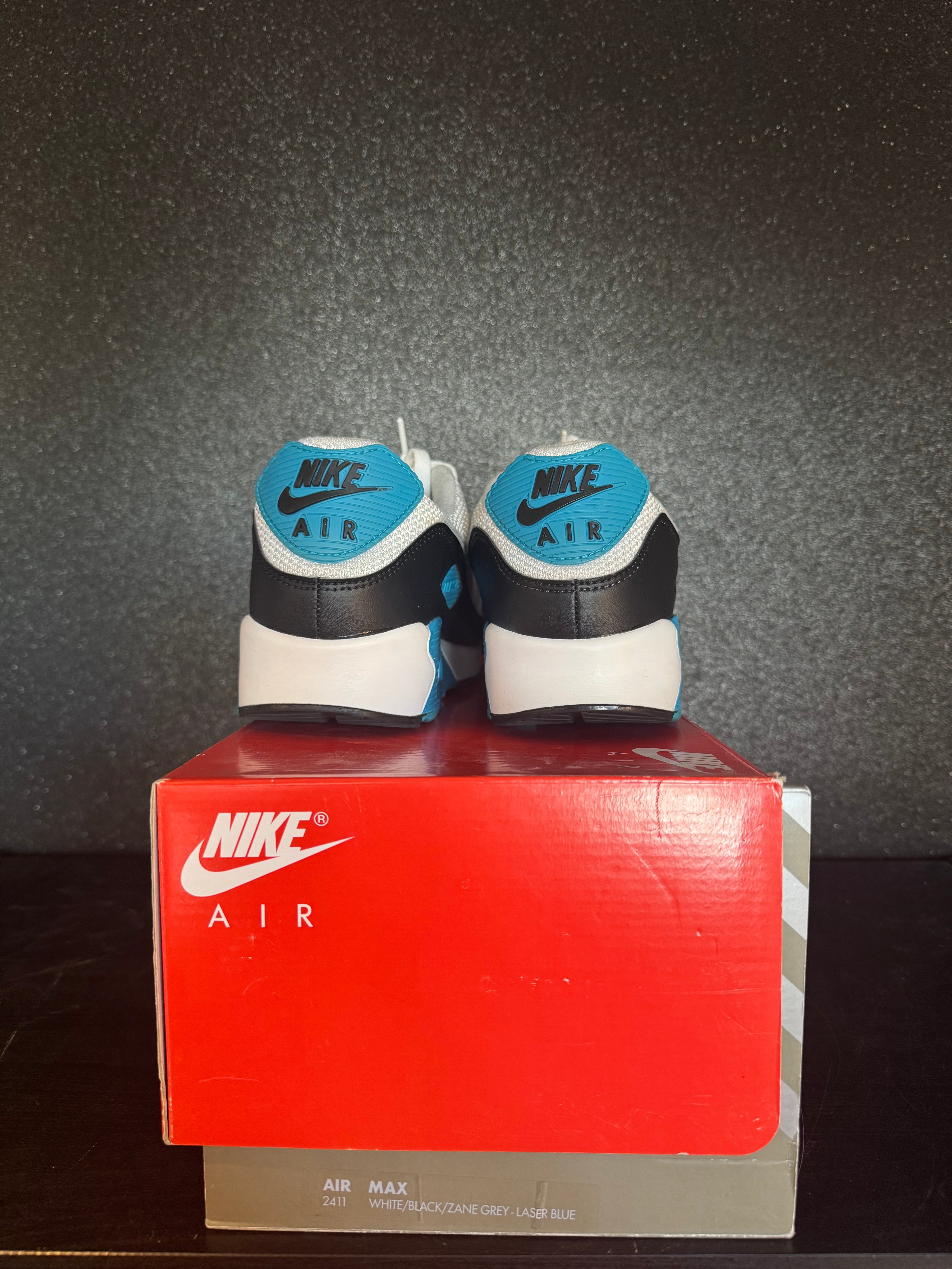 Air Max 90 'Laser Blue' Size 11 Preowned with box