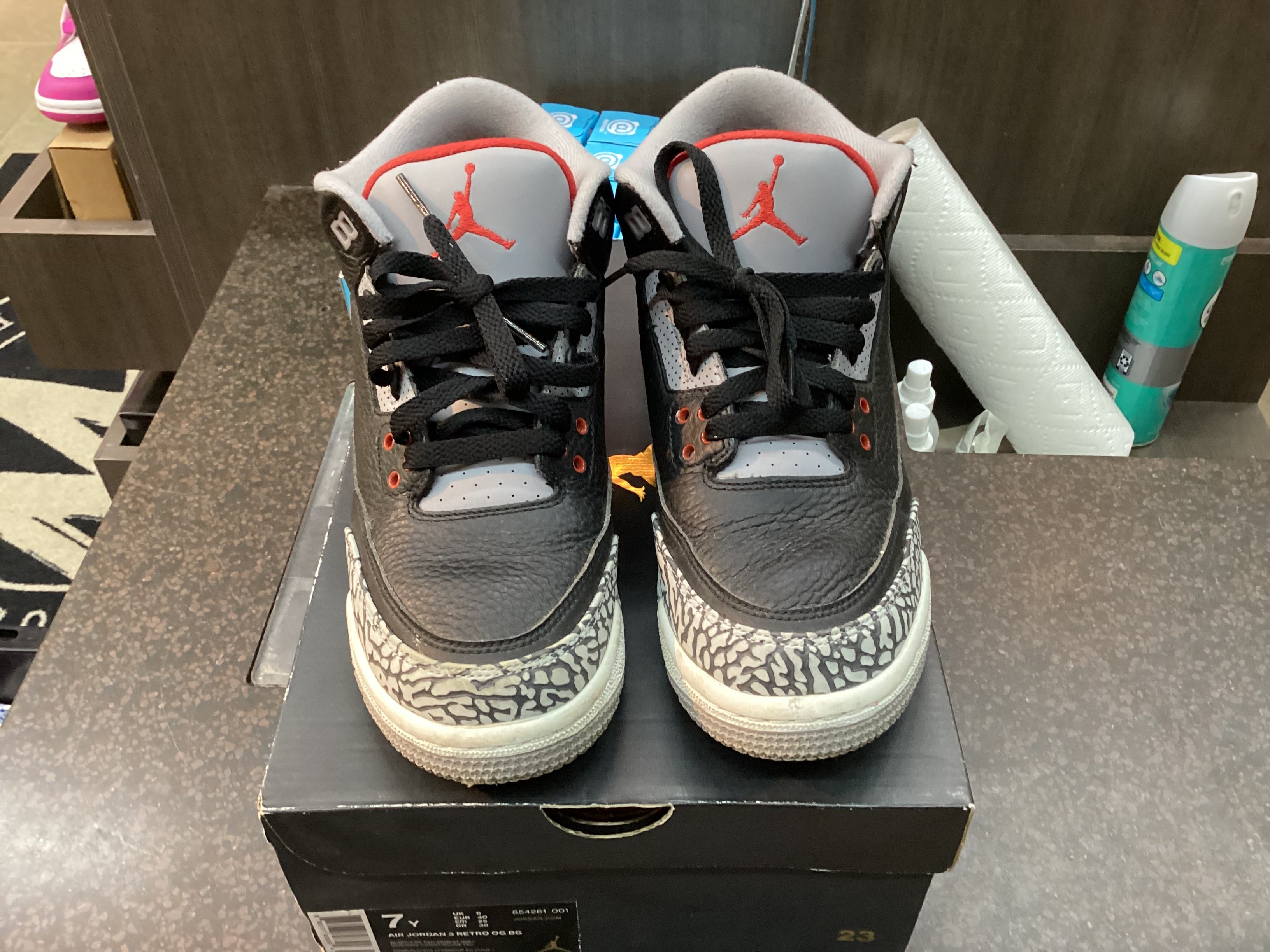 Air Jordan 3 " Black Cement" Preowned