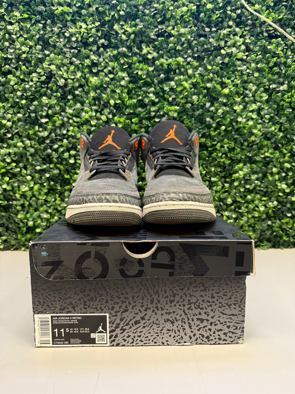 Jordan 3 "Fear" Size 11.5 Preowned